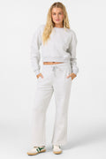 EVELYN CROPPED CREW FLEECE