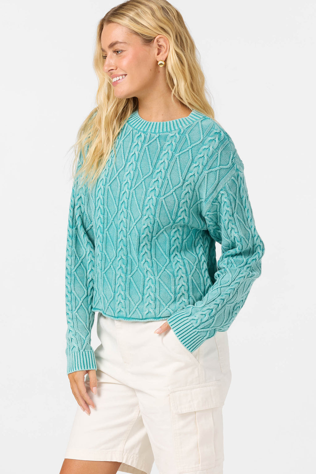OG MISHA CABLE KNIT SWEATER