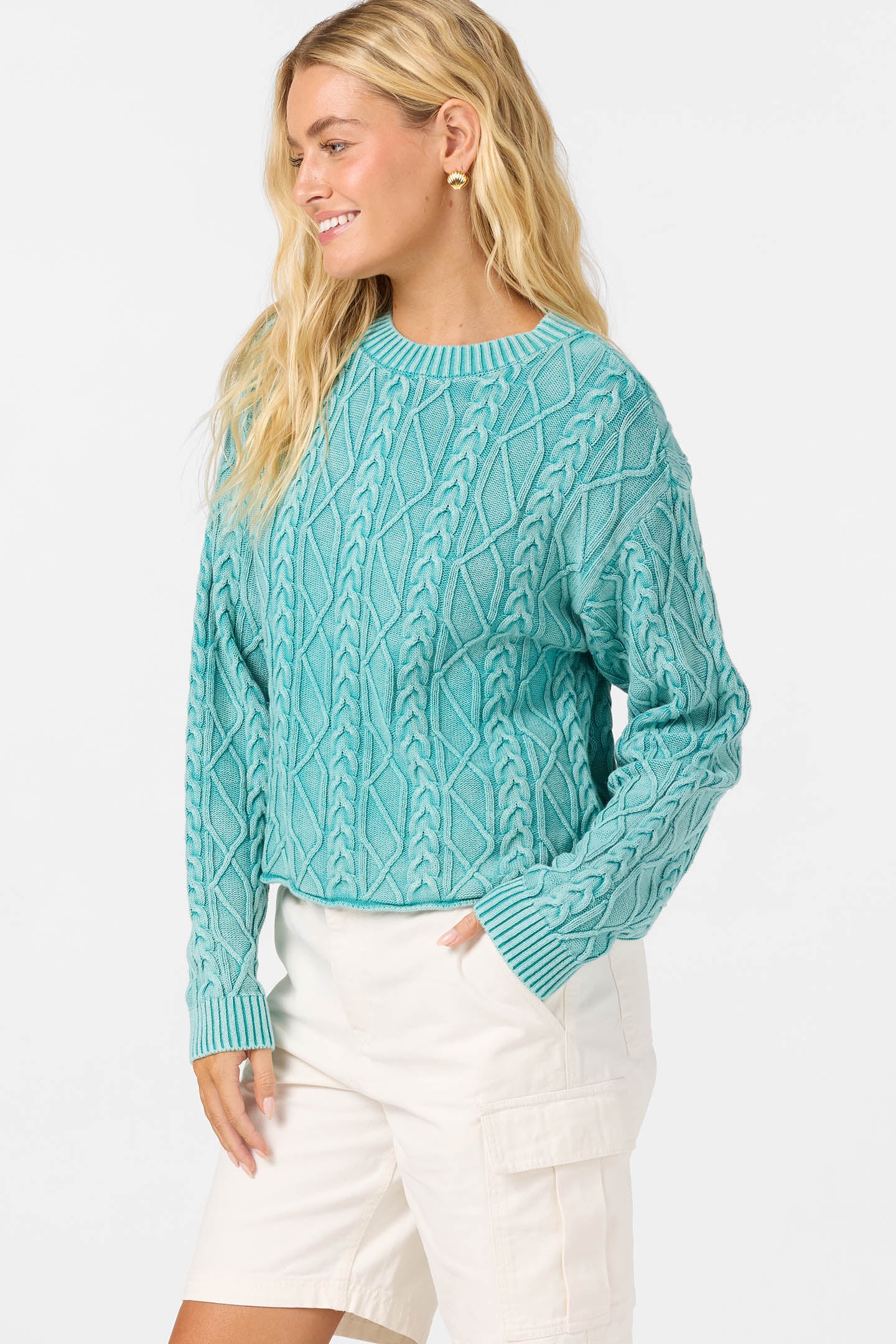 OG MISHA CABLE KNIT SWEATER