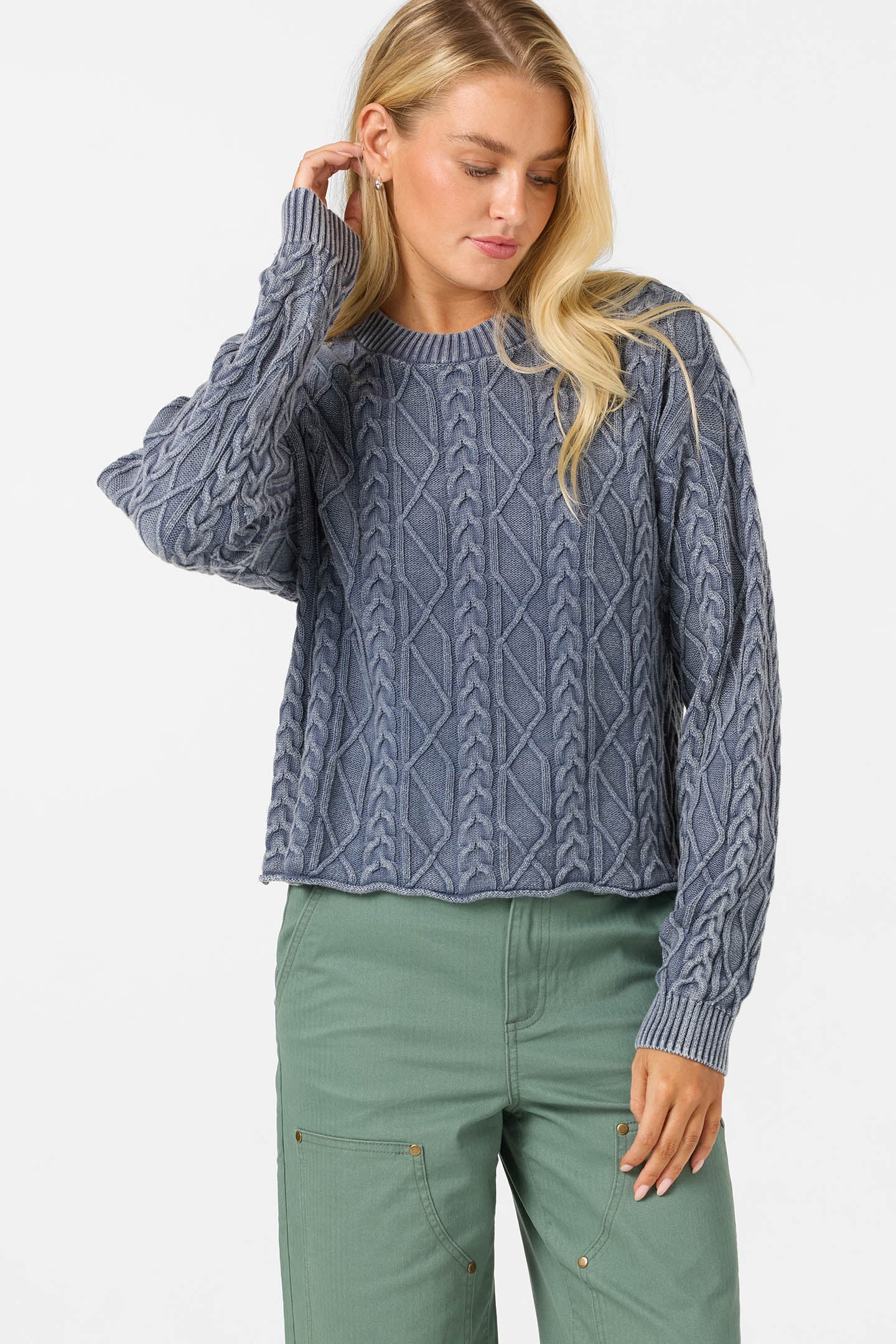 OG MISHA CABLE KNIT SWEATER