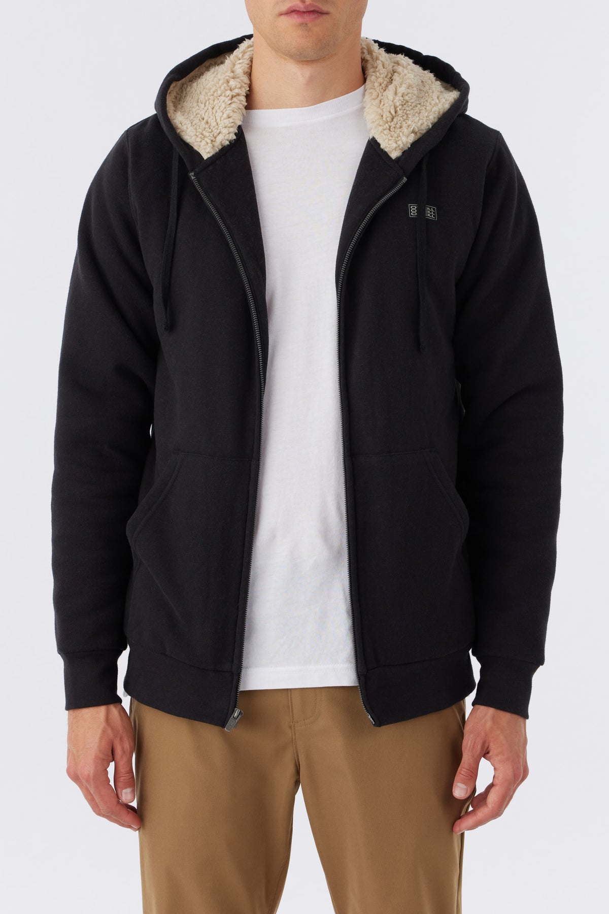 Sherpa hot sale zip hoodie