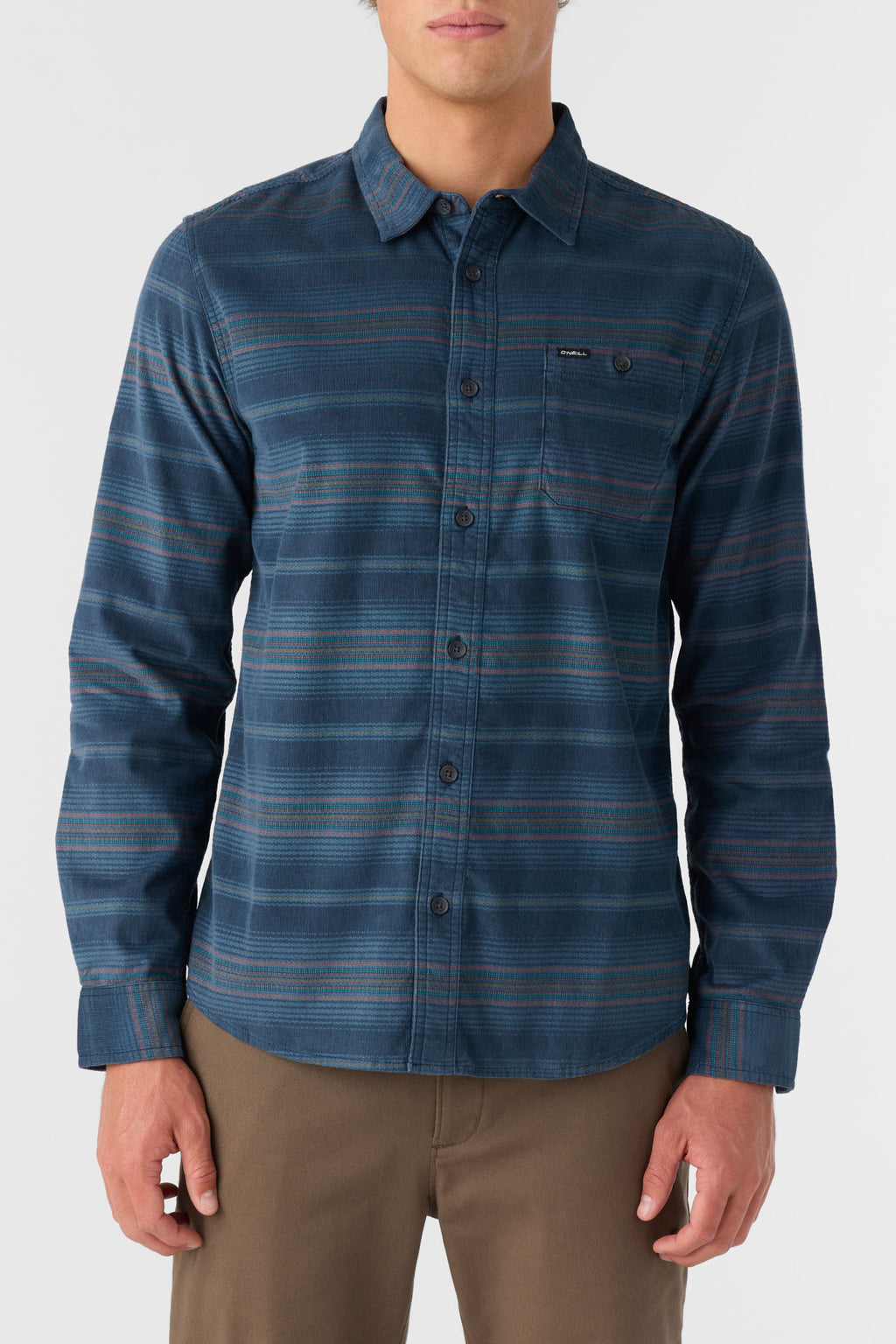 CARUSO STRIPE BUTTON UP