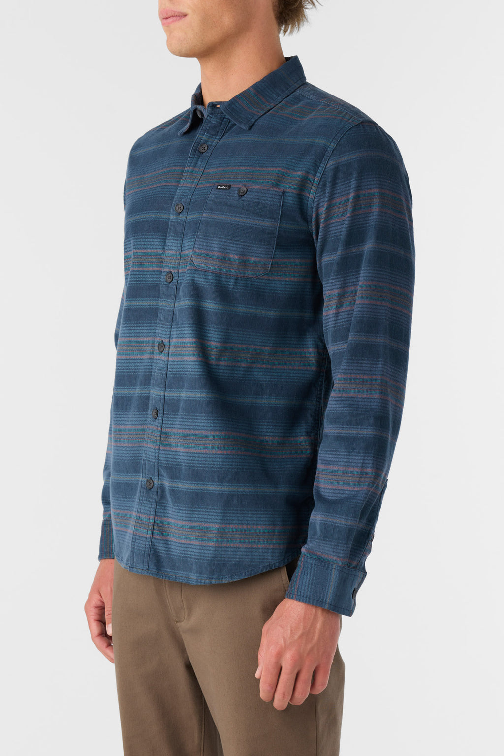 CARUSO STRIPE BUTTON UP