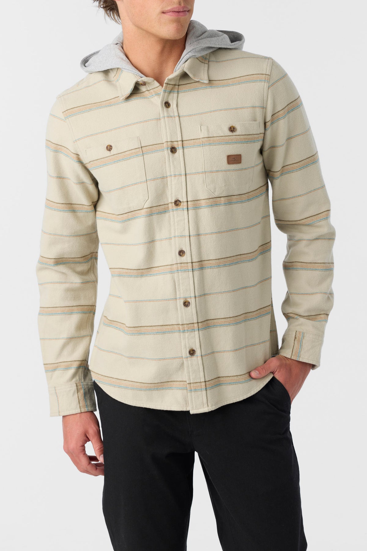 LANDMARKED HOODED FLANNEL