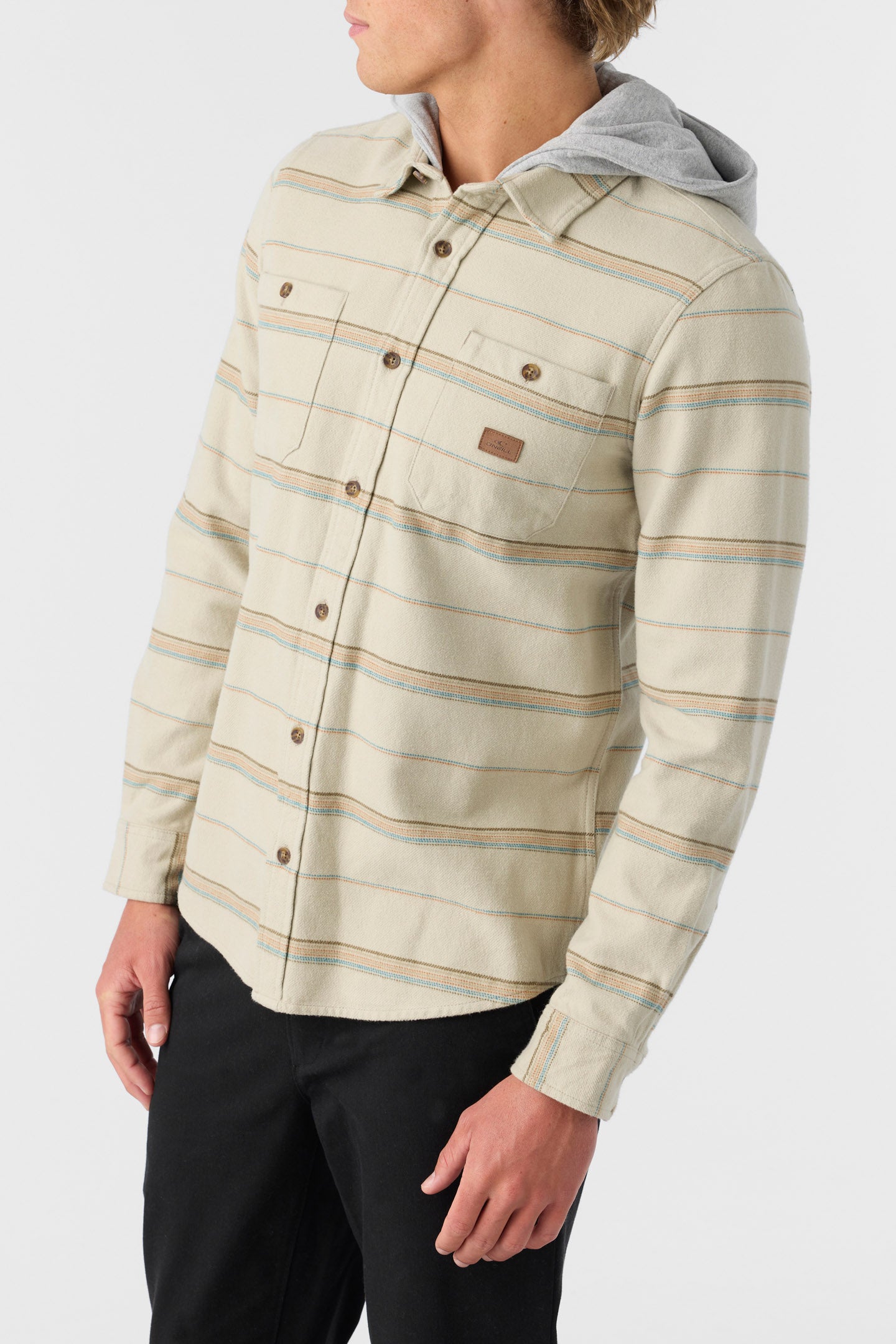 LANDMARKED HOODED FLANNEL