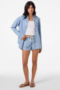 SEVIE SHACKET DENIM