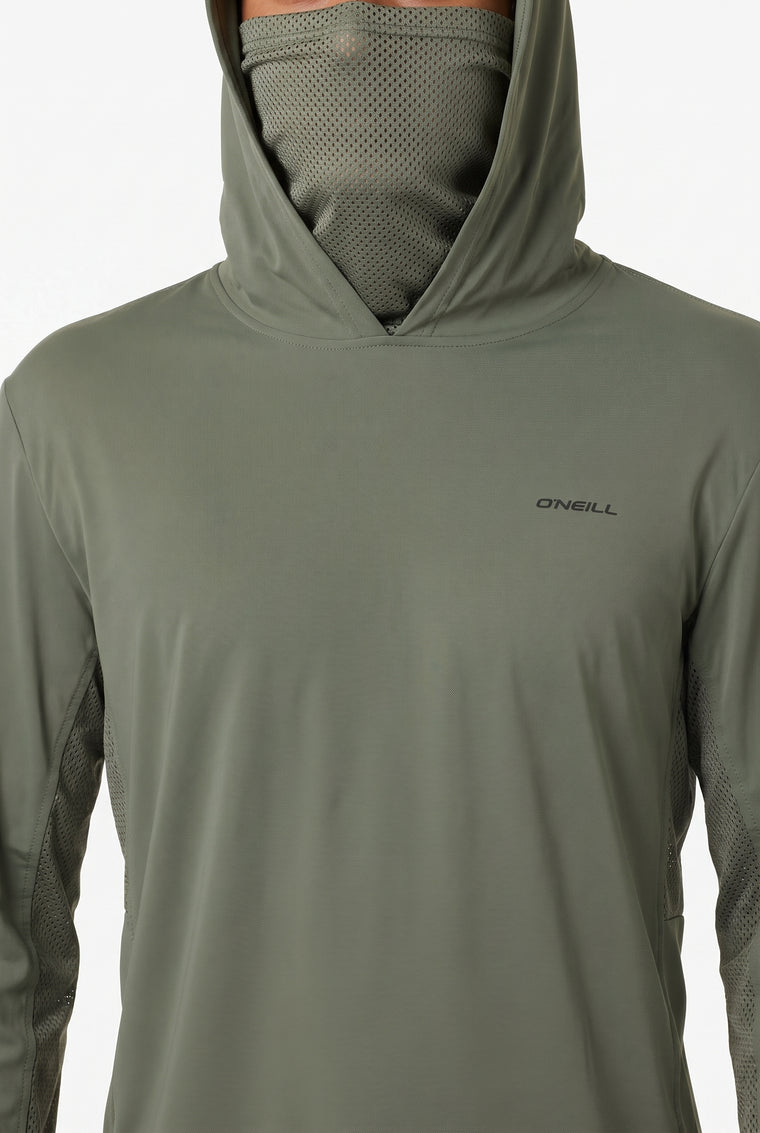 TRVLR UPF ELEVATED HOODED LONG SLEEVE