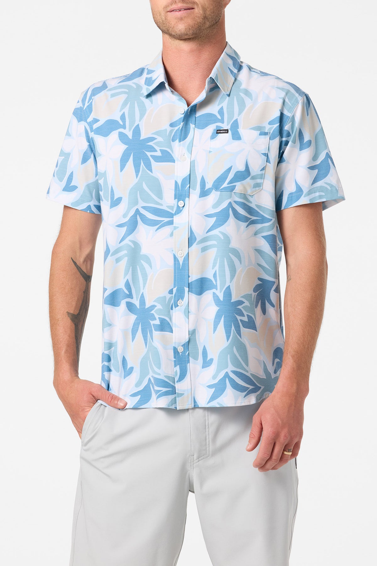 UPF SLUB STANDARD SHORT SLEEVE WOVEN SHIRT
