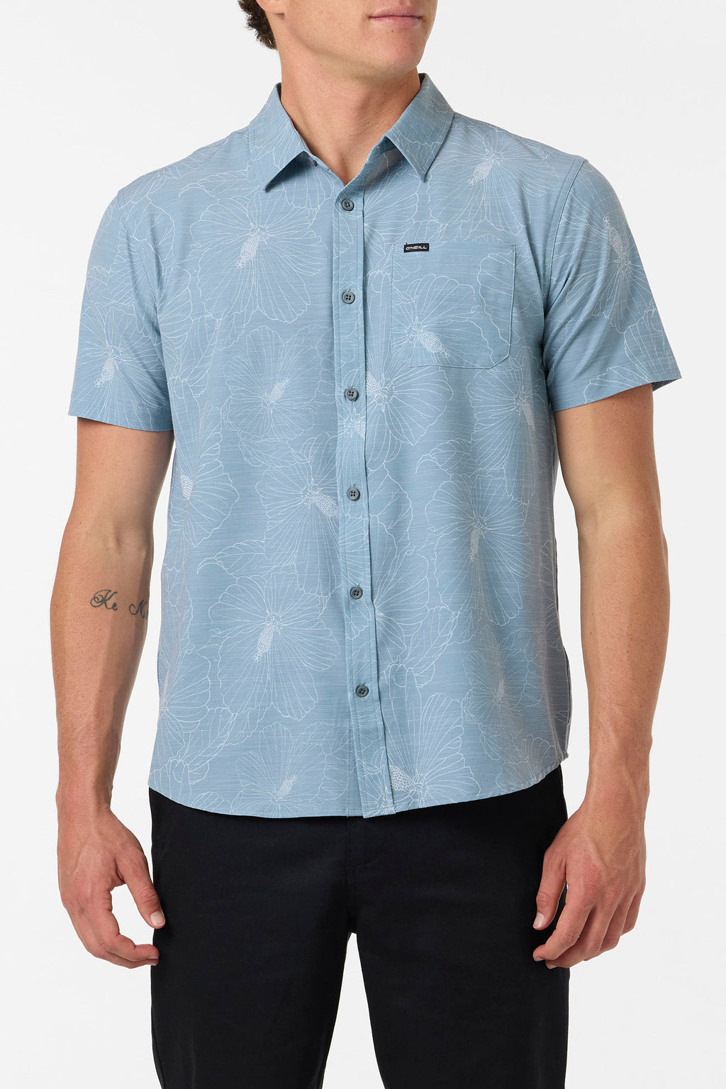 UPF SLUB STANDARD SHORT SLEEVE WOVEN SHIRT