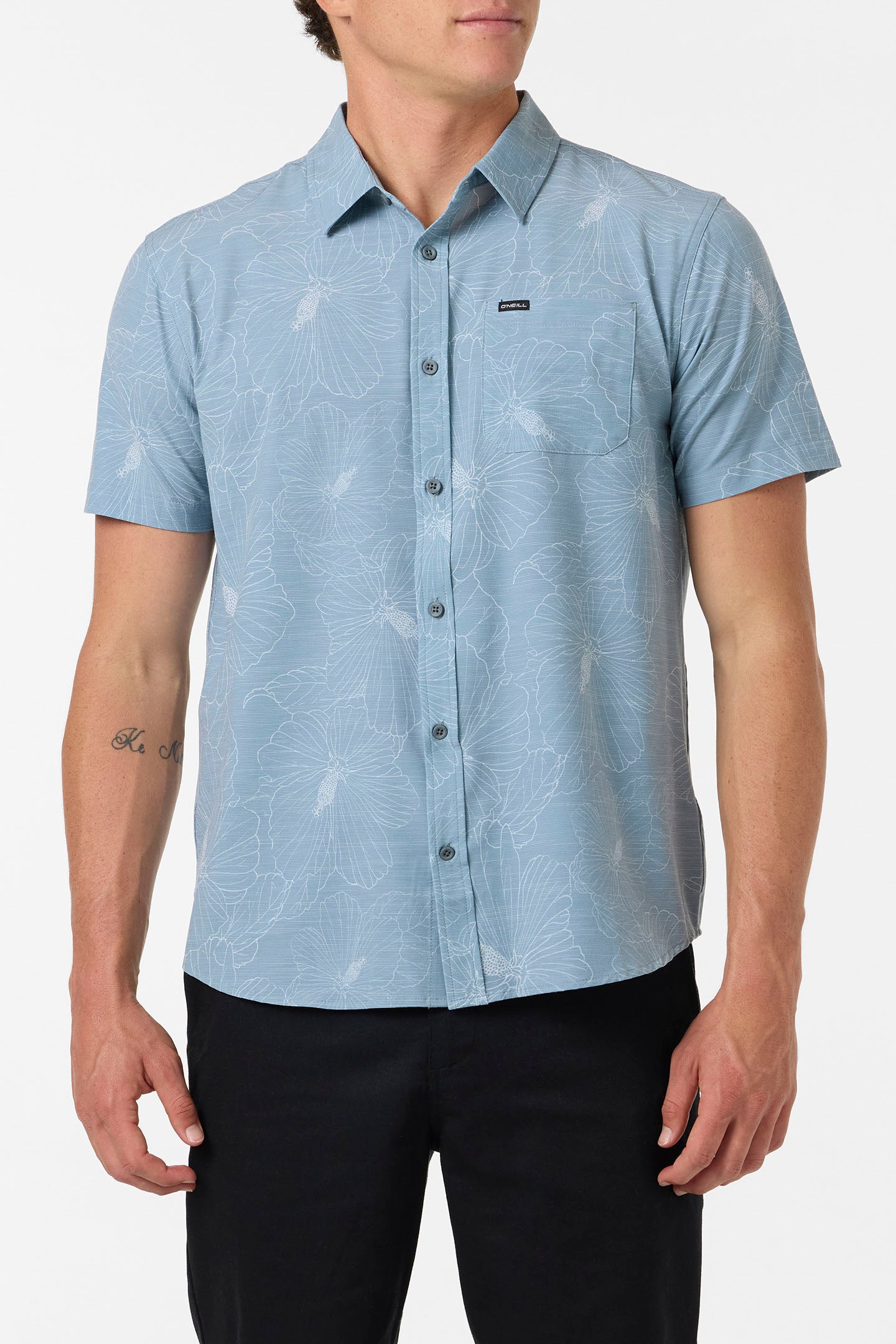 UPF SLUB STANDARD SHORT SLEEVE WOVEN SHIRT