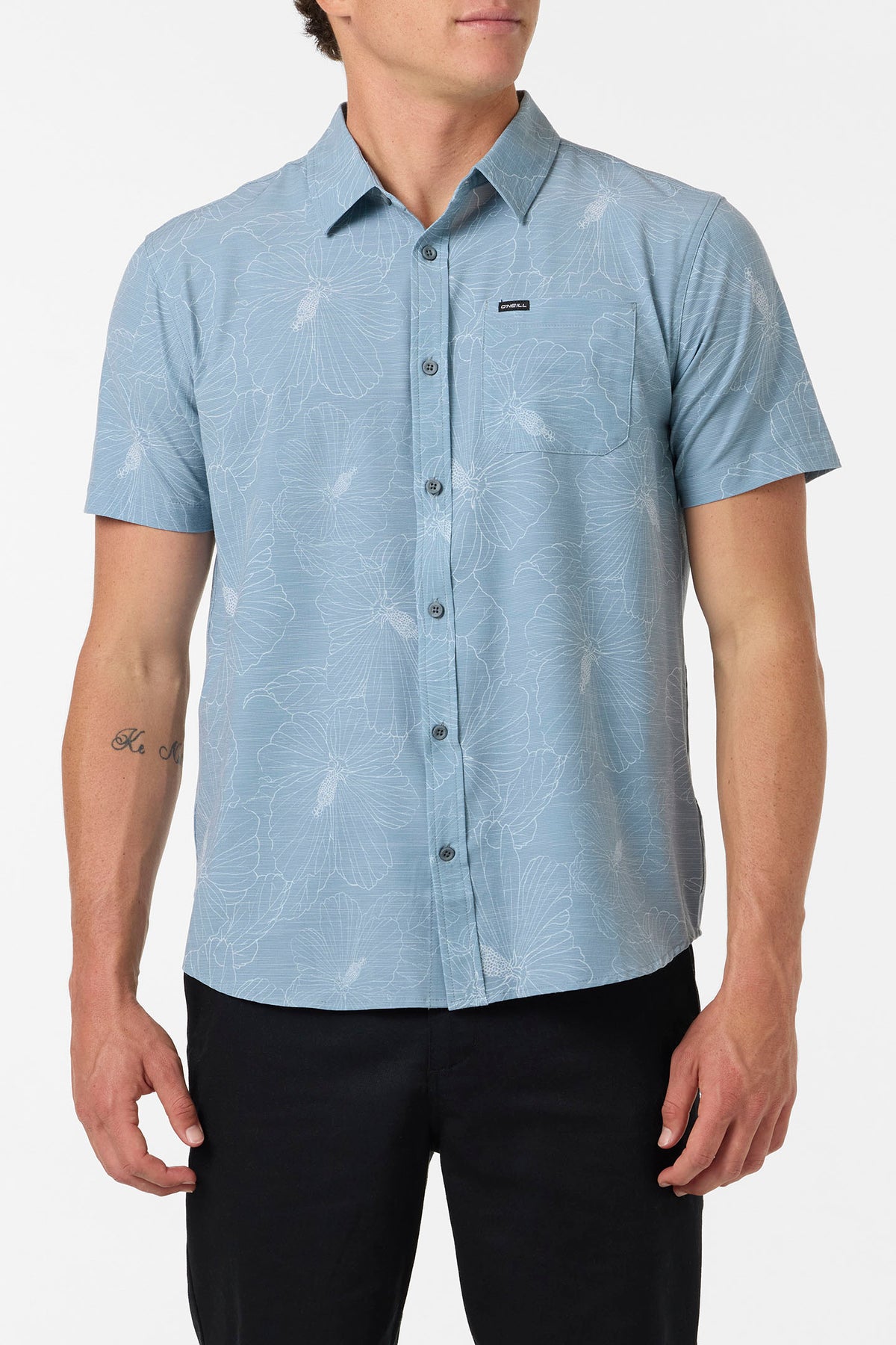 UPF SLUB STANDARD SHORT SLEEVE WOVEN SHIRT