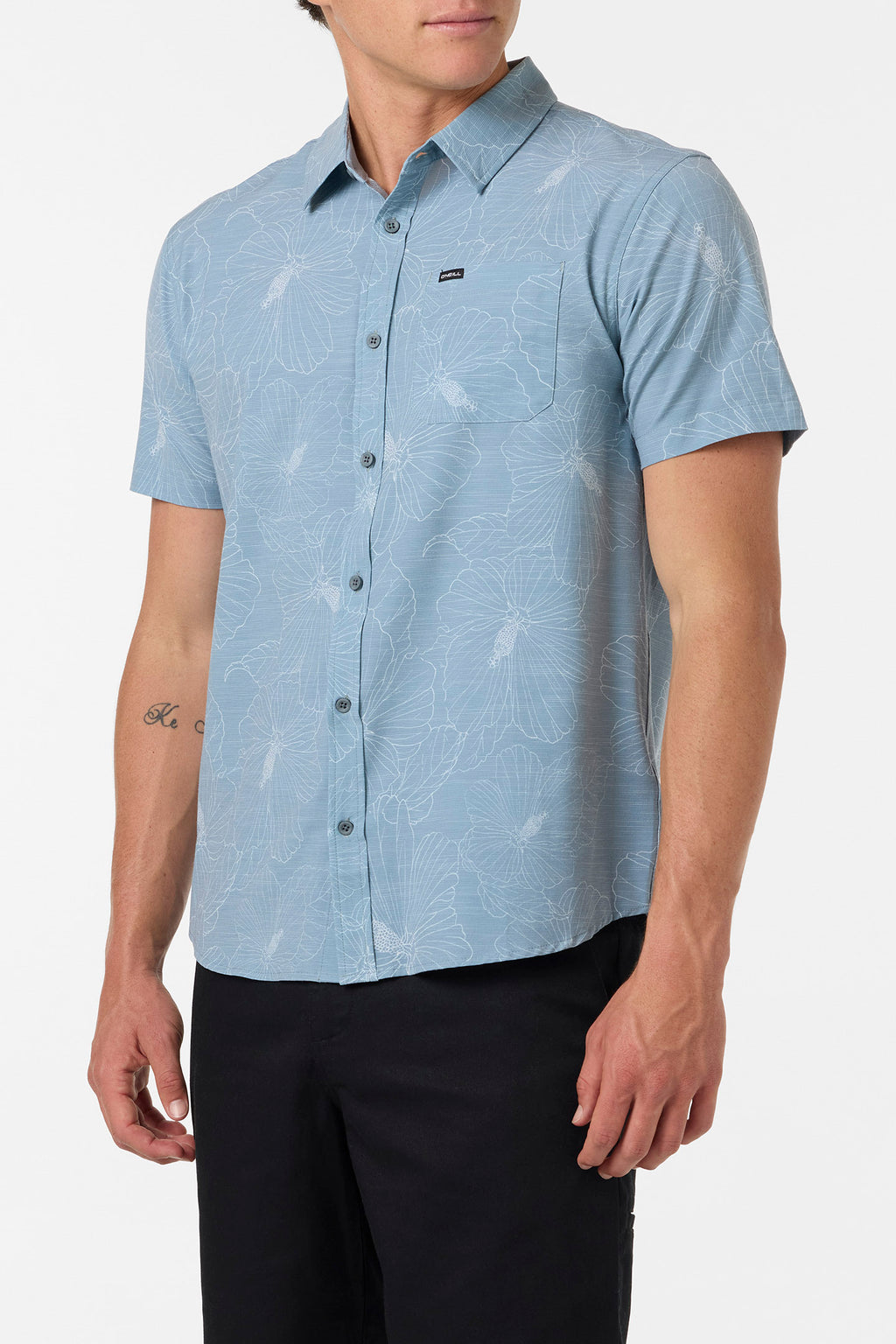 UPF SLUB STANDARD SHORT SLEEVE WOVEN SHIRT