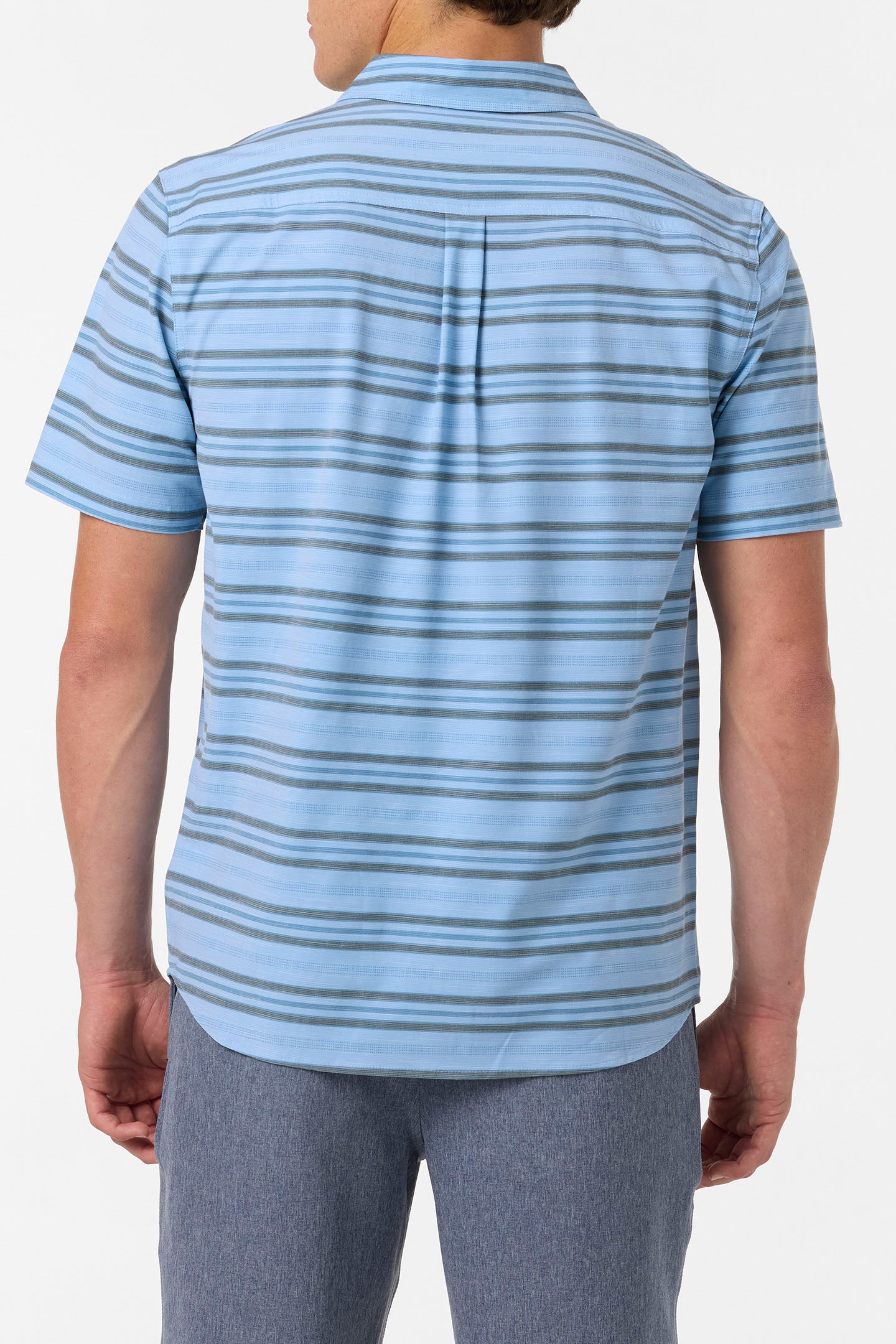 UPF SLUB RELAXED SHORT SLEEVE WOVEN SHIRT