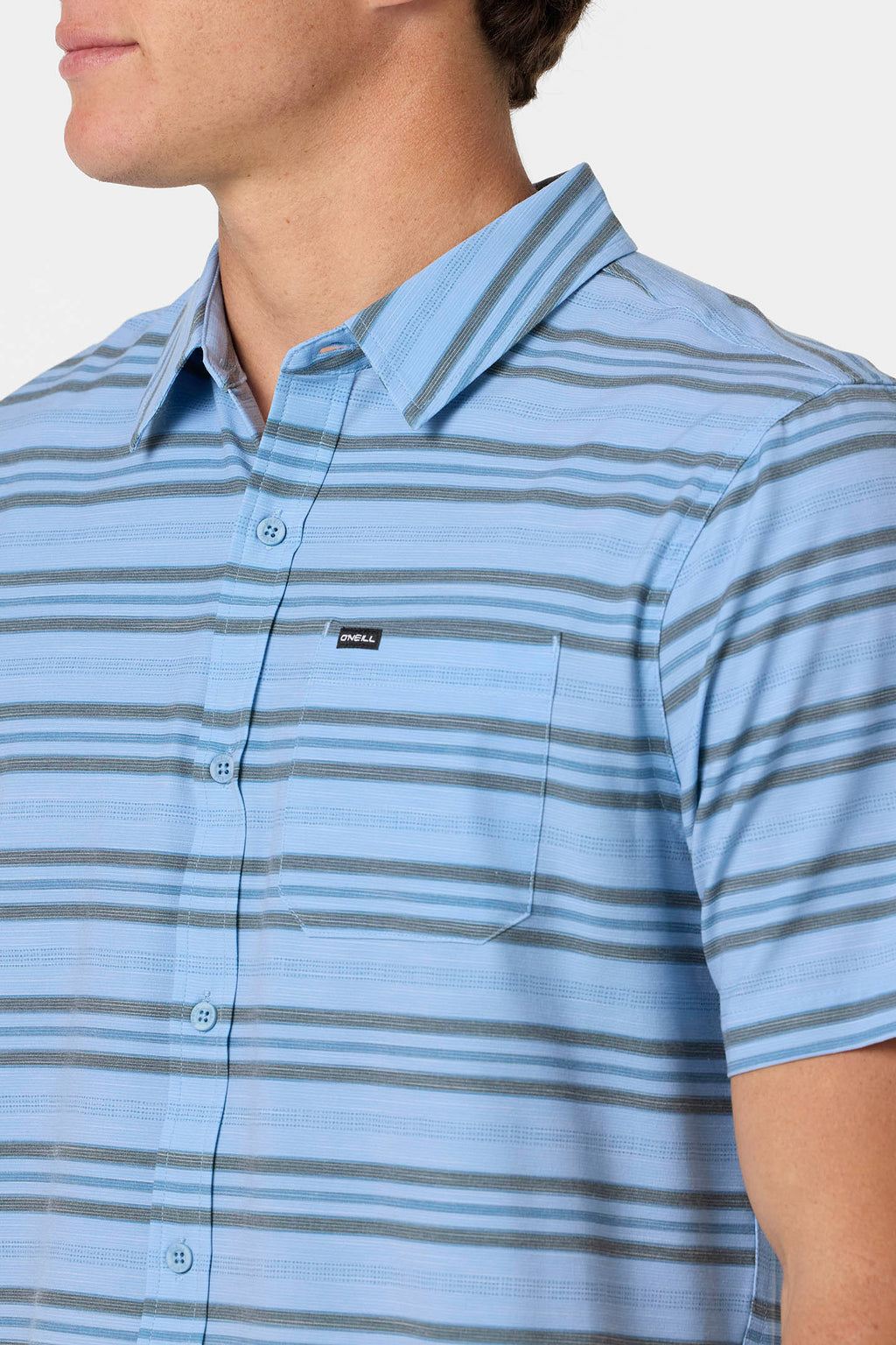 UPF SLUB RELAXED SHORT SLEEVE WOVEN SHIRT