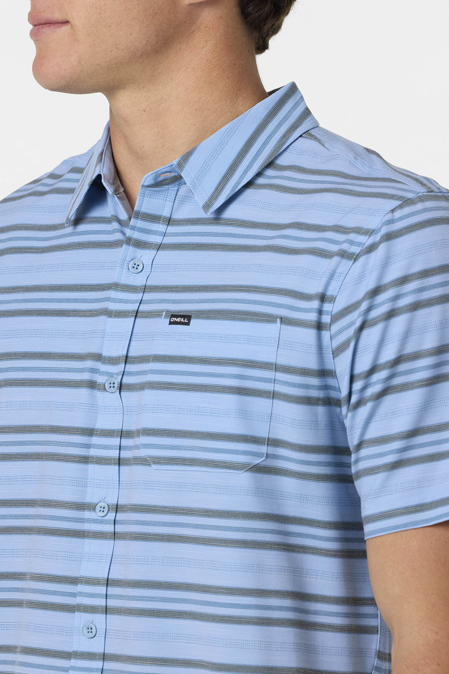UPF SLUB RELAXED SHORT SLEEVE WOVEN SHIRT