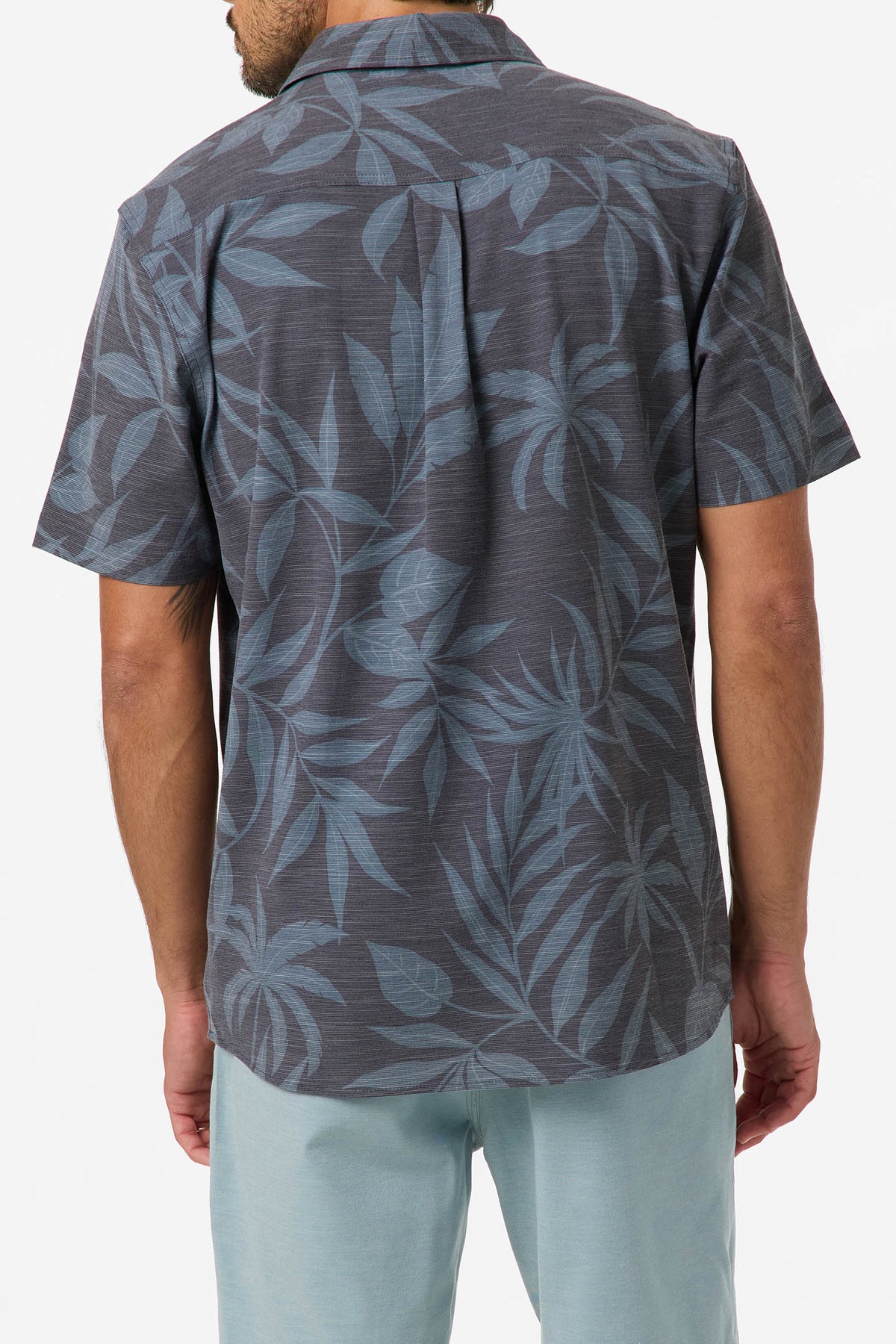 UPF SLUB RELAXED SHORT SLEEVE WOVEN SHIRT