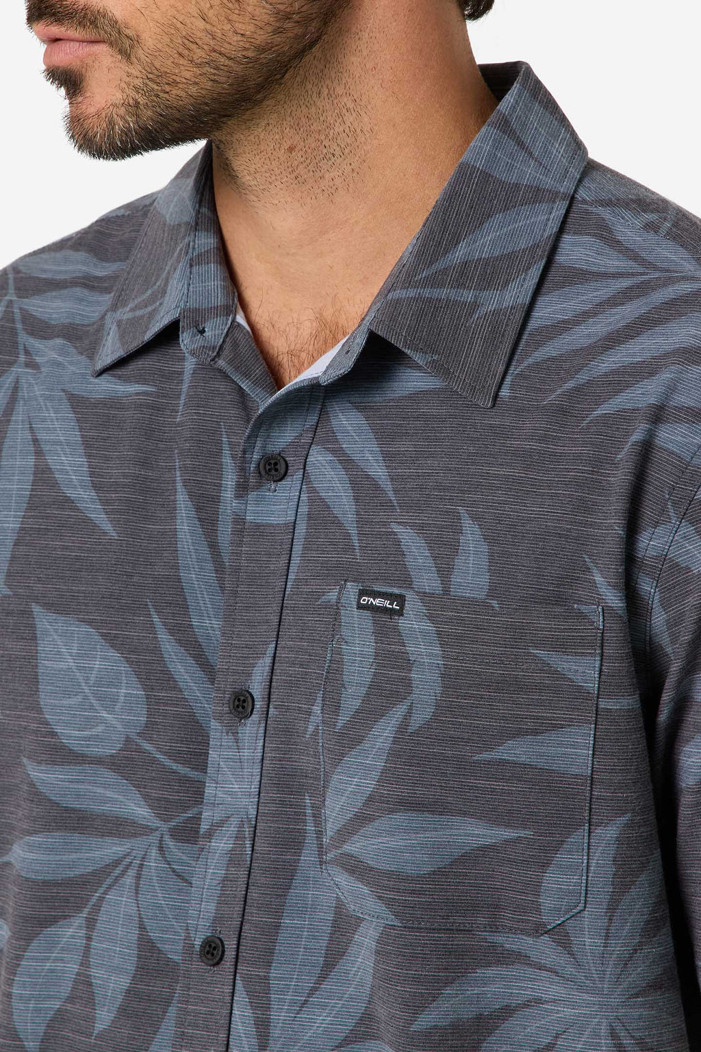 UPF SLUB RELAXED SHORT SLEEVE WOVEN SHIRT