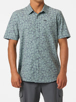 UPF SLUB RELAXED SHORT SLEEVE WOVEN SHIRT