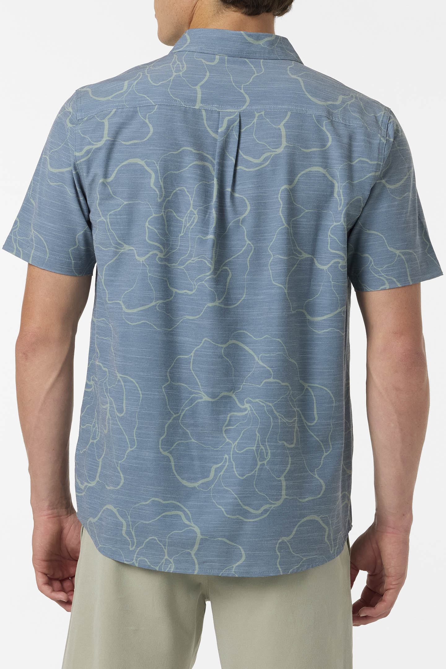 UPF SLUB RELAXED SHORT SLEEVE WOVEN SHIRT