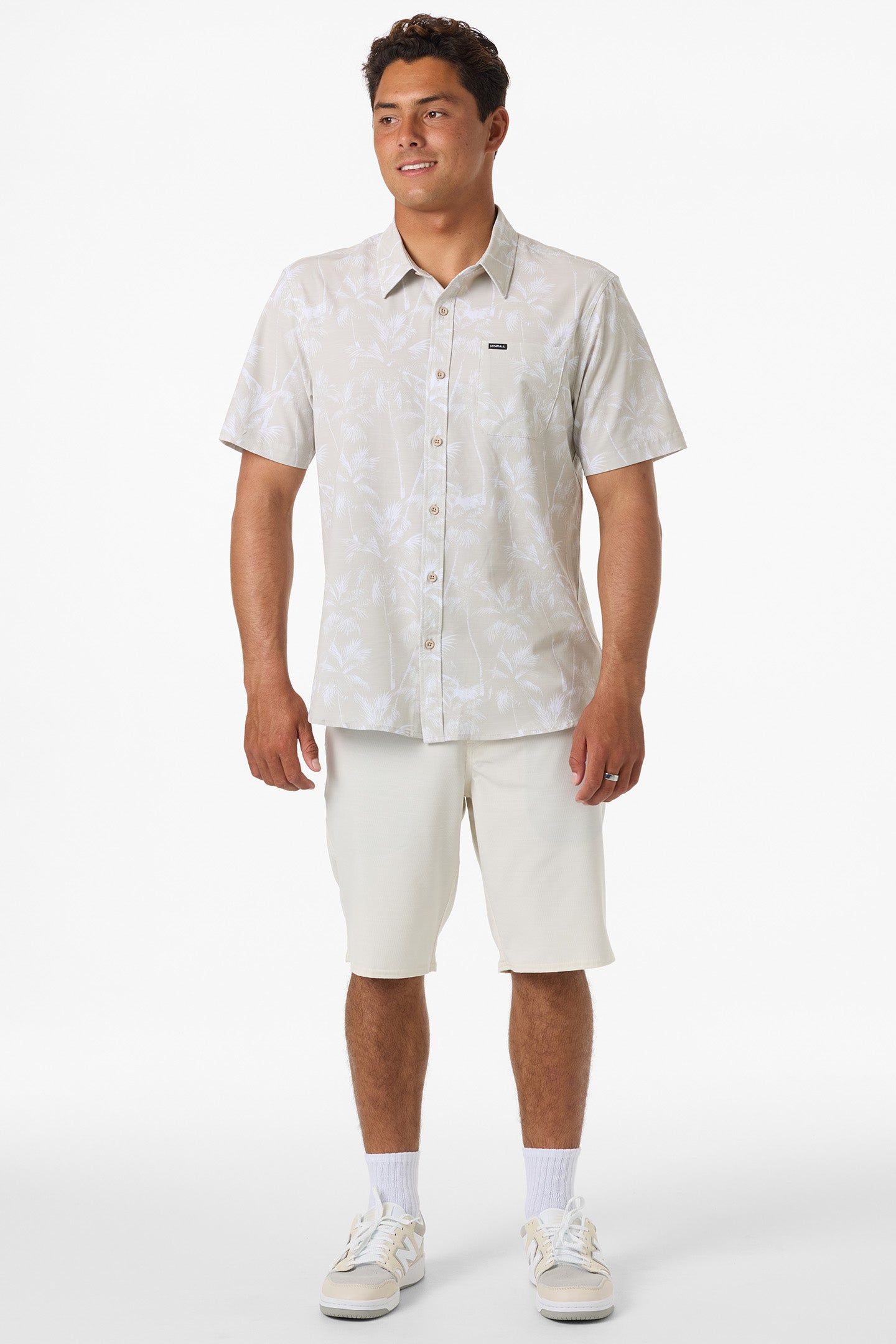 UPF SLUB RELAXED SHORT SLEEVE WOVEN SHIRT
