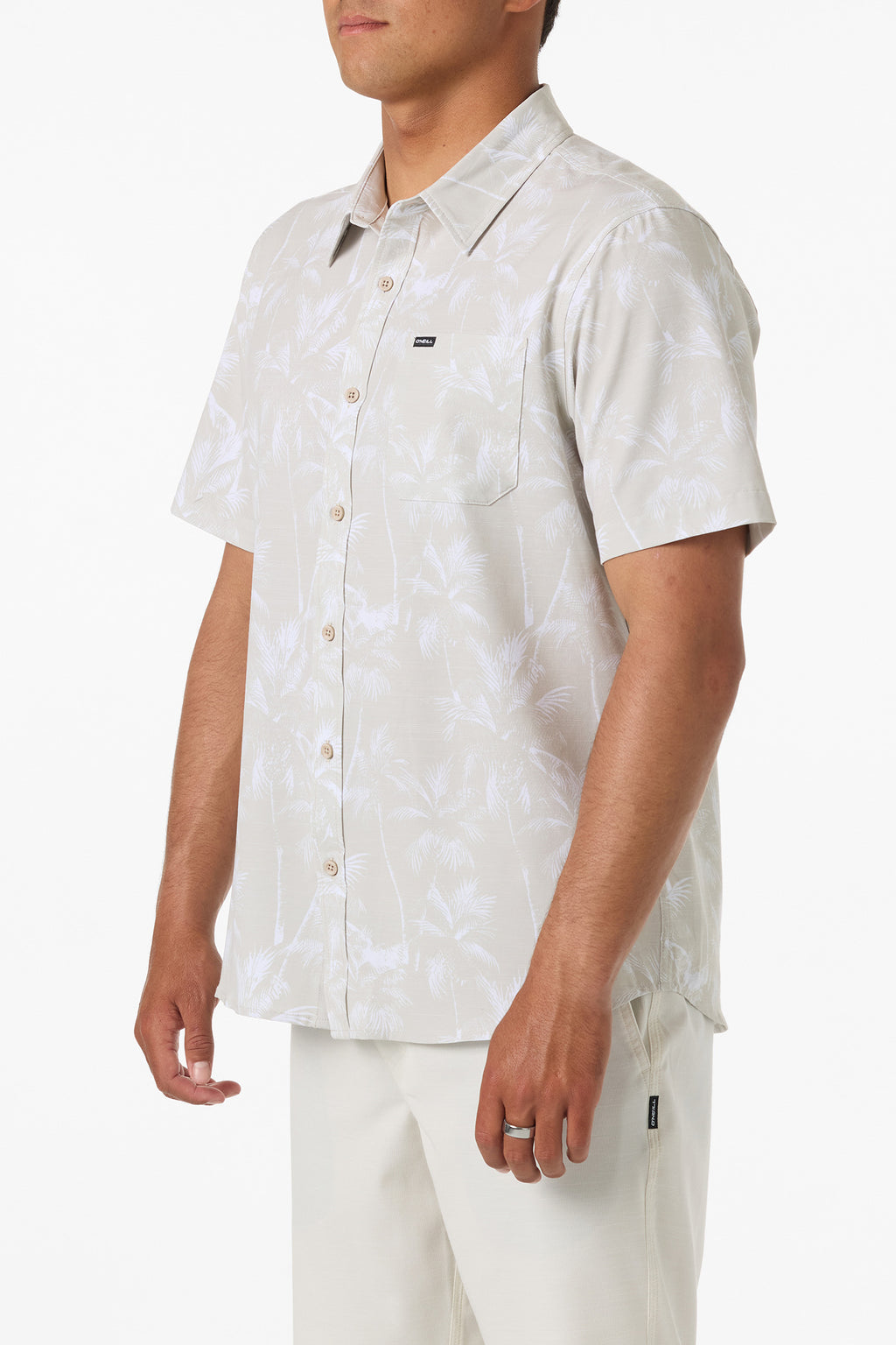 UPF SLUB RELAXED SHORT SLEEVE WOVEN SHIRT