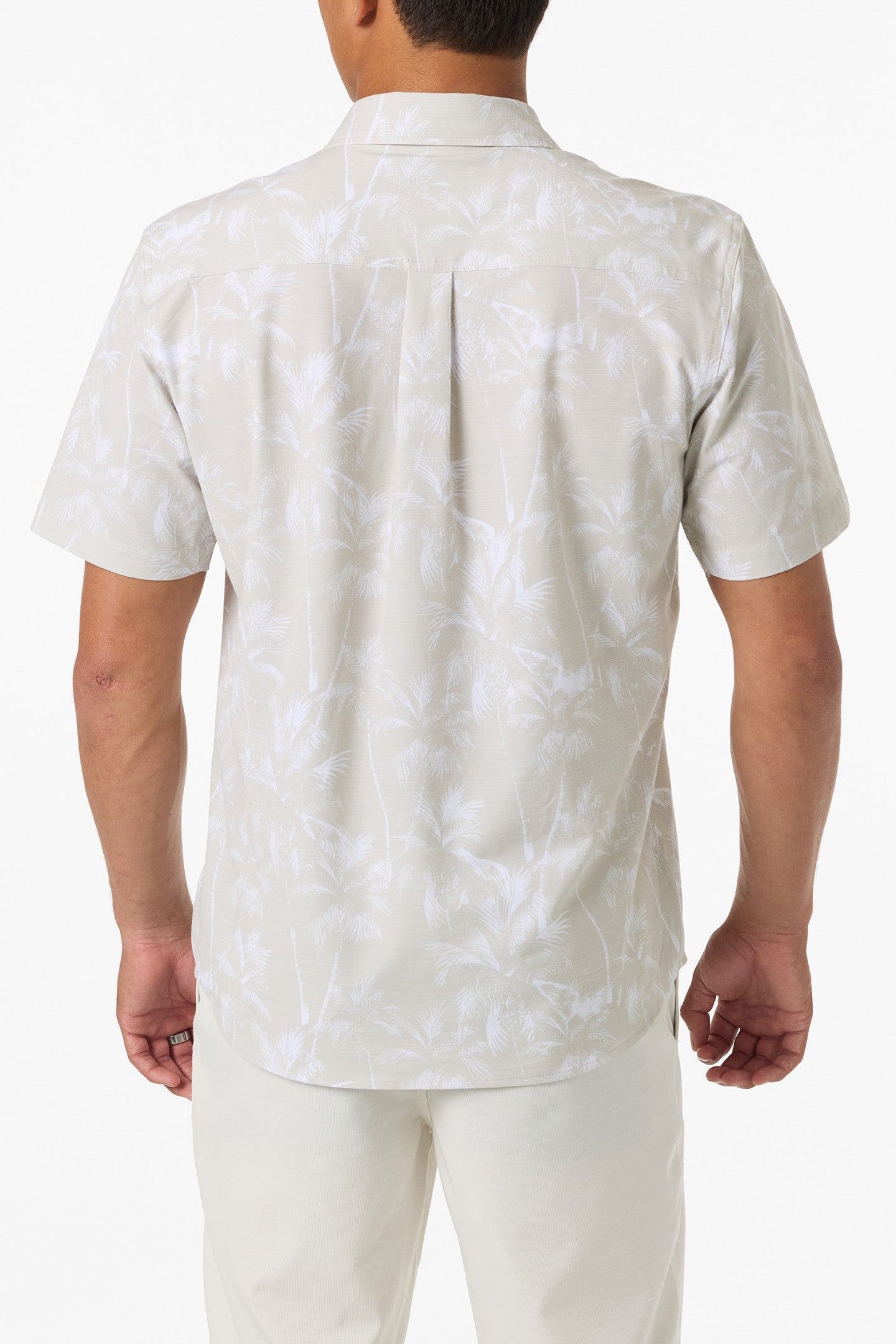 UPF SLUB RELAXED SHORT SLEEVE WOVEN SHIRT