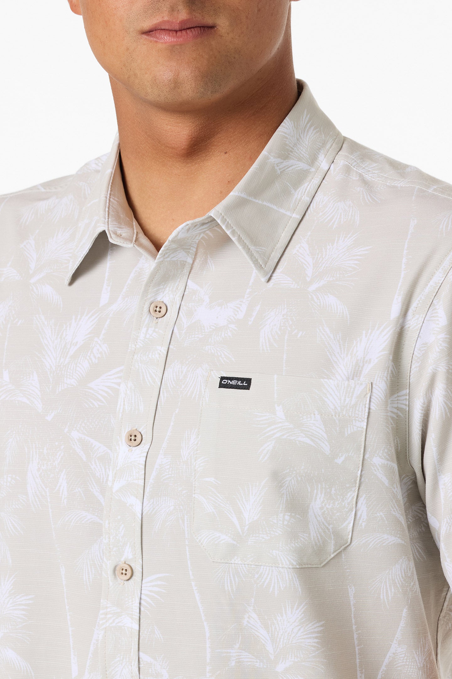 UPF SLUB RELAXED SHORT SLEEVE WOVEN SHIRT