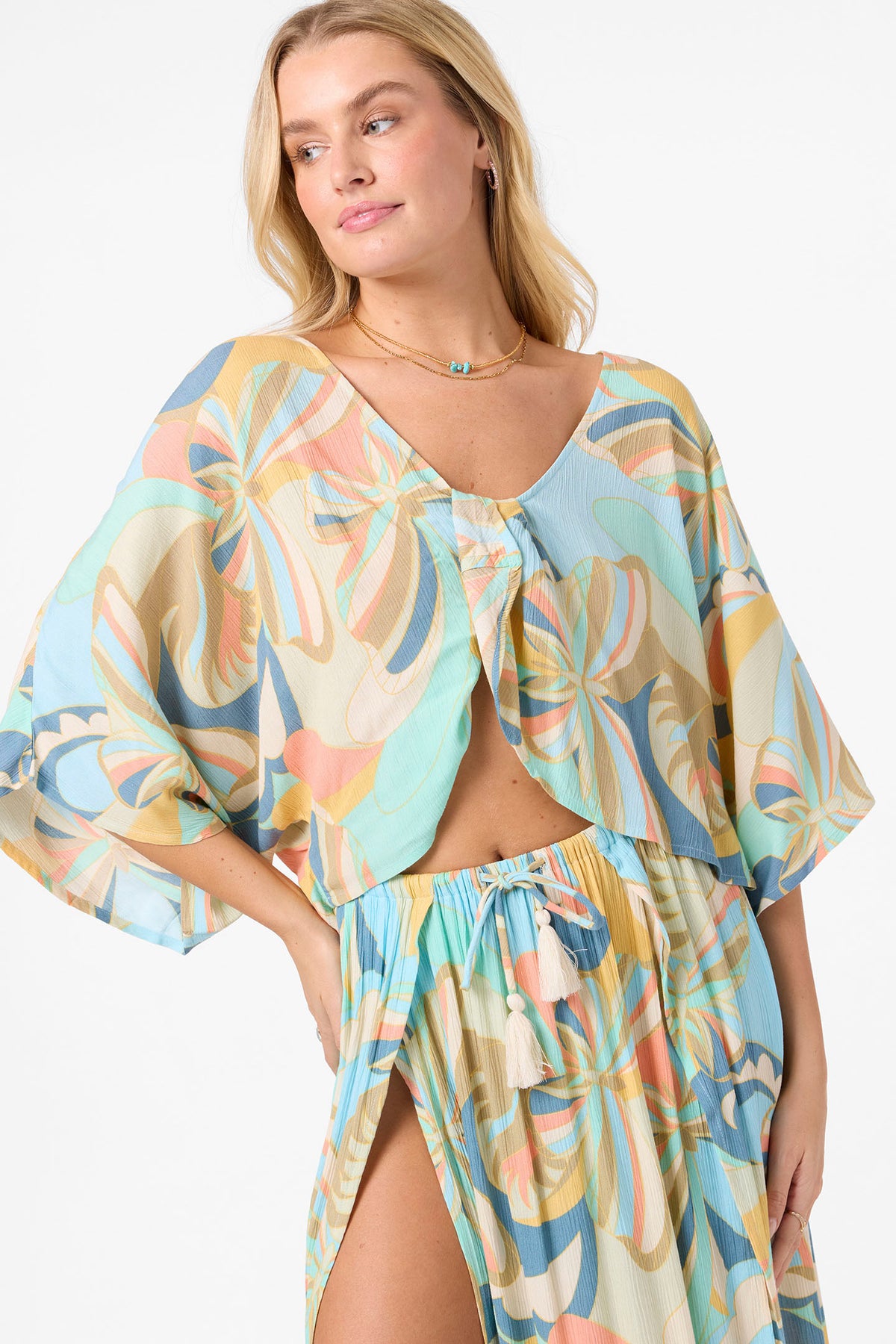 ANNA TOP PRINTED COVERUP