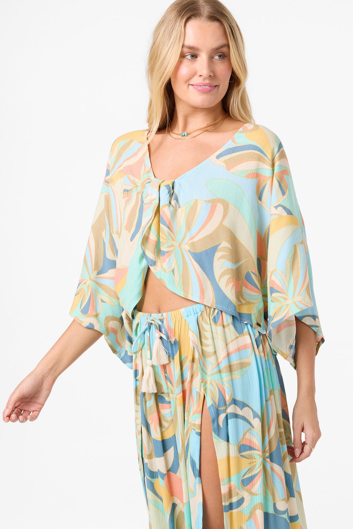 ANNA TOP PRINTED COVERUP