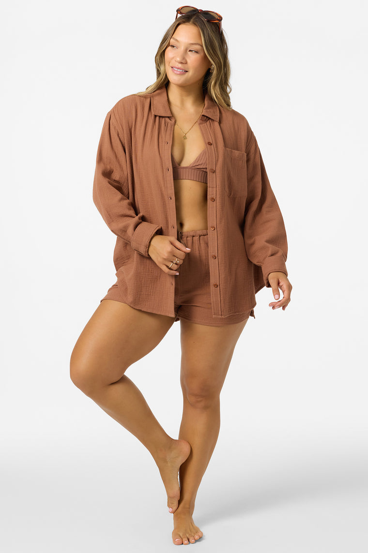 LENI RELAXED LS WOVEN SHIRT