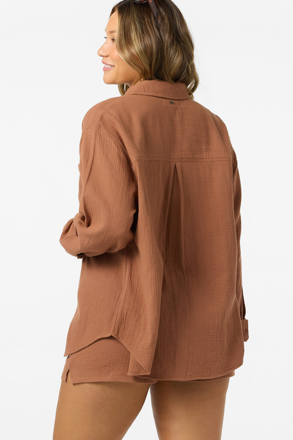 LENI RELAXED LS WOVEN SHIRT