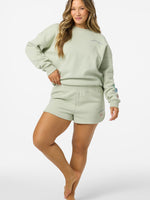 PETAL SCALLOP FLEECE SHORT