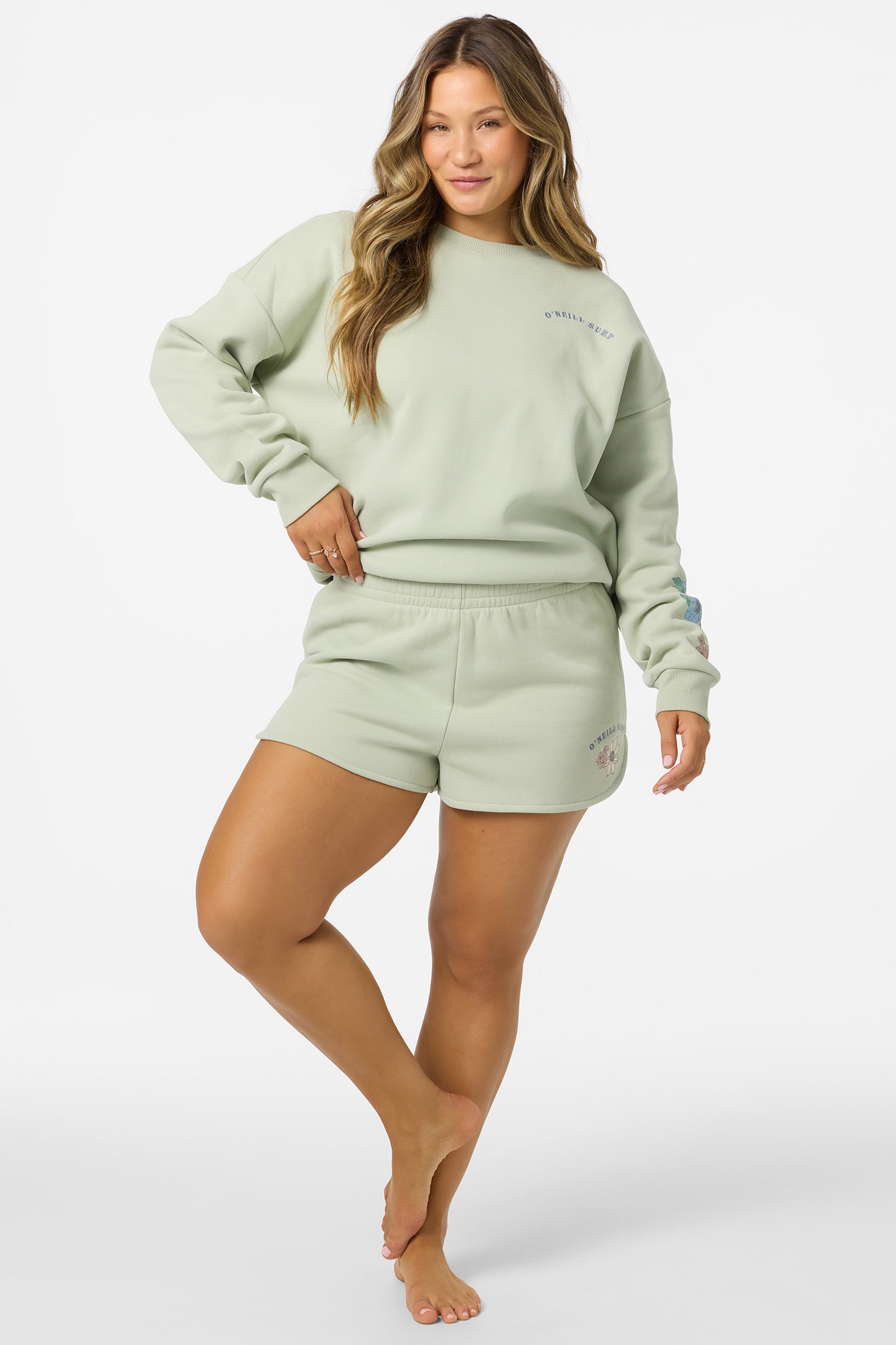 PETAL SCALLOP FLEECE SHORT