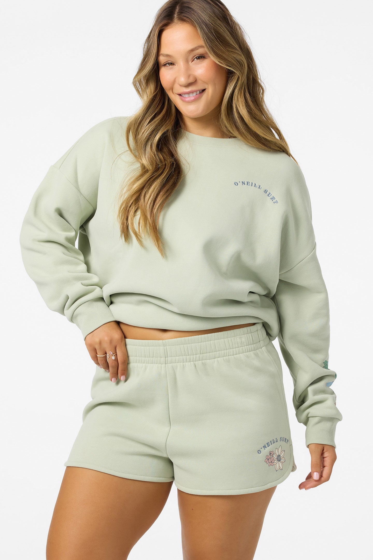 PETAL SCALLOP FLEECE SHORT