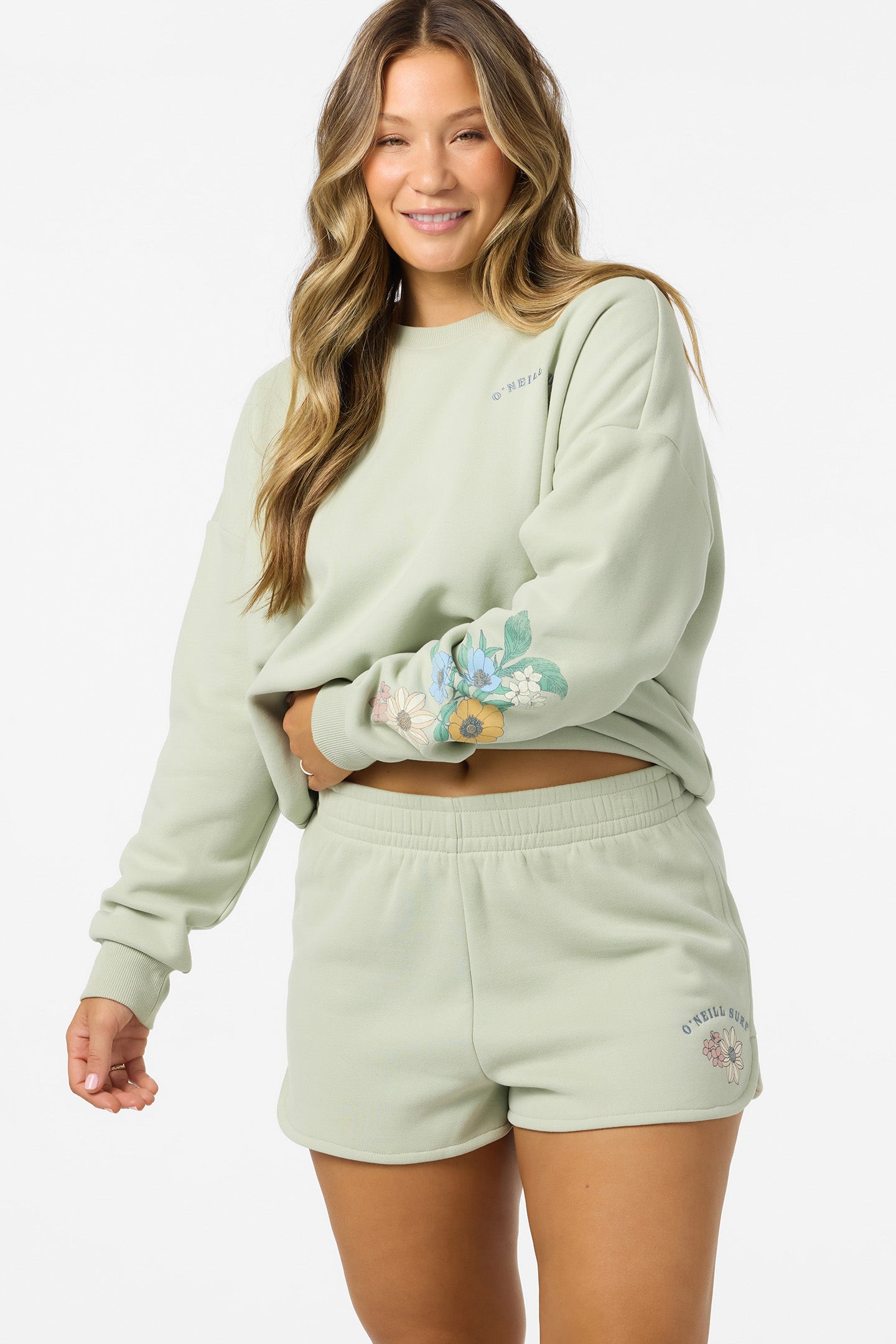 PETAL SCALLOP FLEECE SHORT