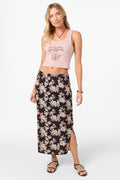 BELLAMY BALI FLORAL MIDI SKIRT