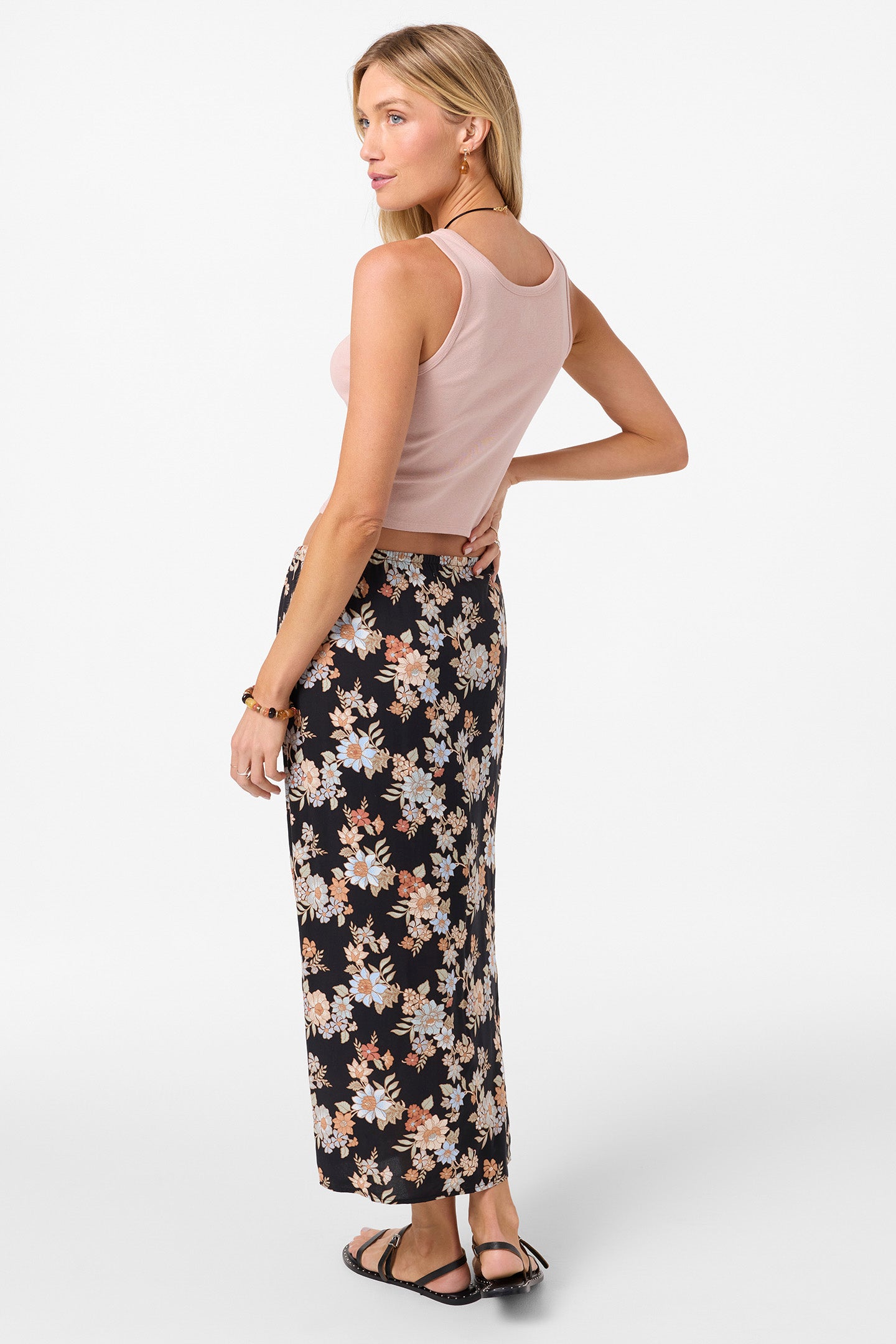 BELLAMY BALI FLORAL MIDI SKIRT