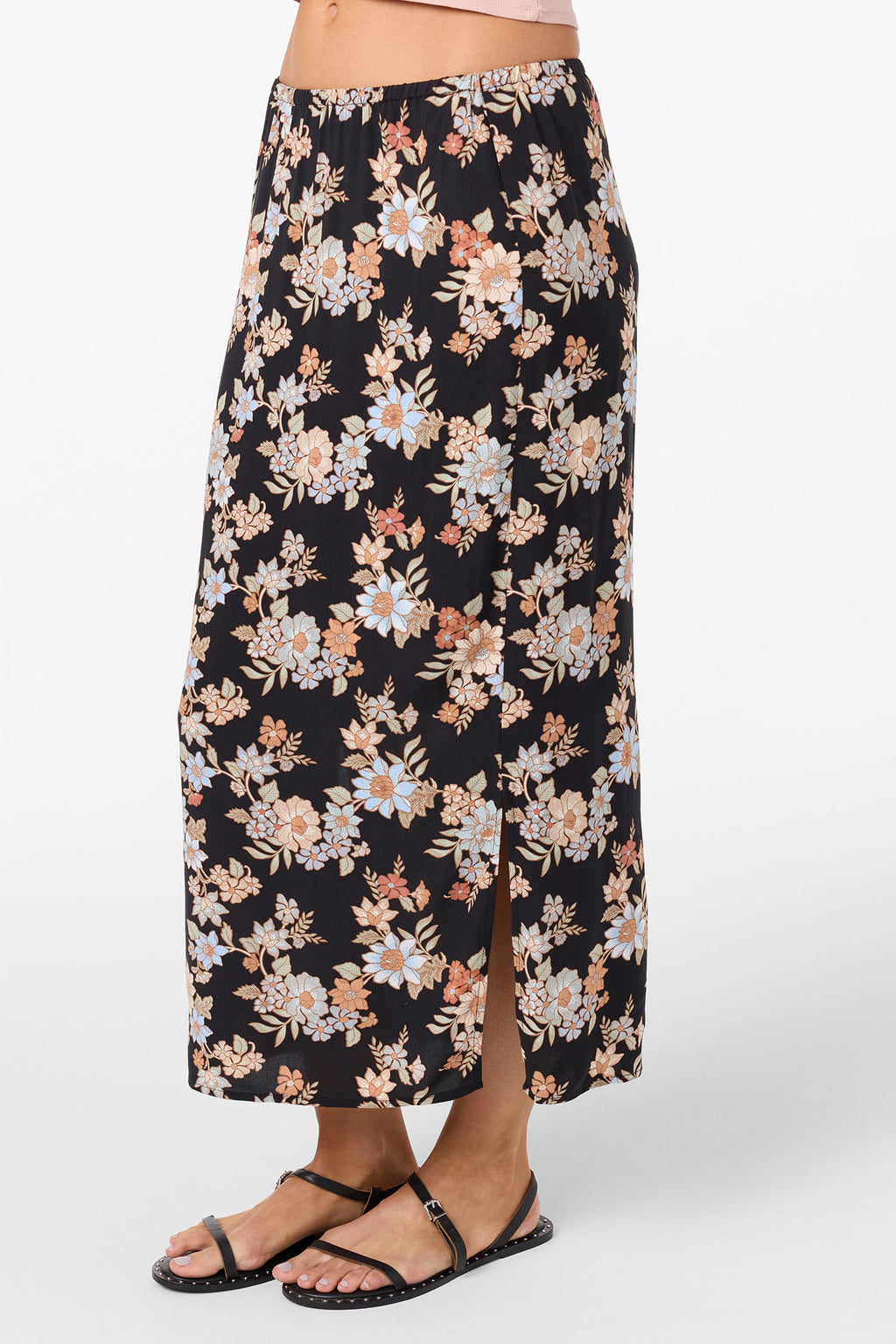 BELLAMY BALI FLORAL MIDI SKIRT