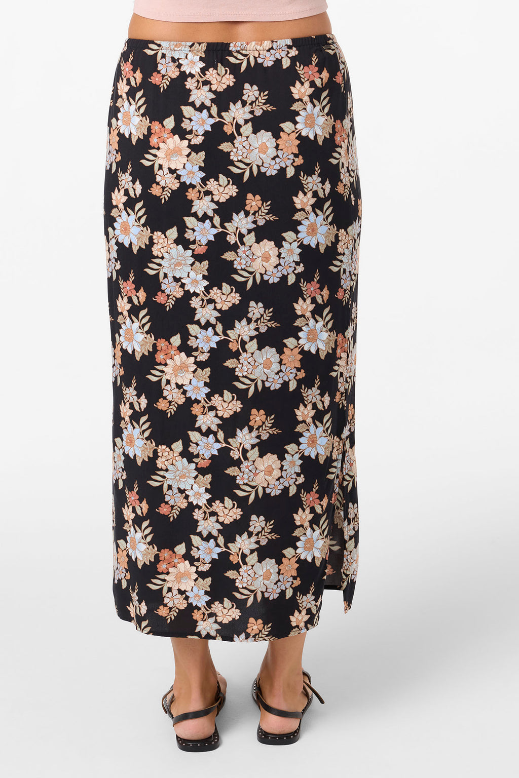 BELLAMY BALI FLORAL MIDI SKIRT