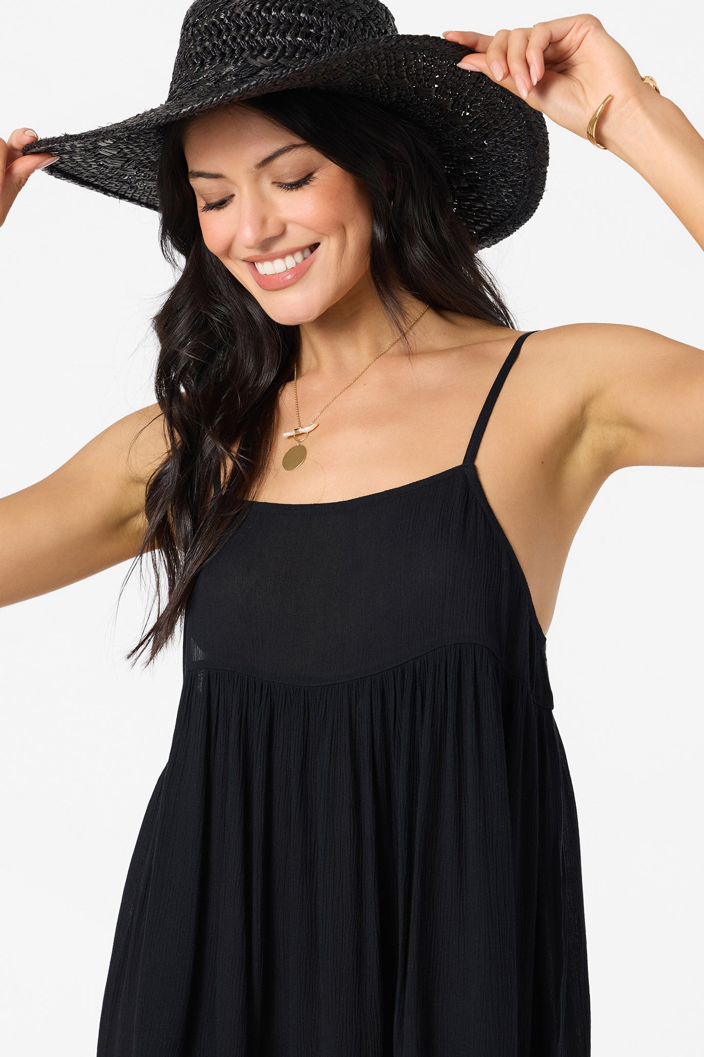 SALTWATER SOLIDS RILEE MINI COVERUP DRESS