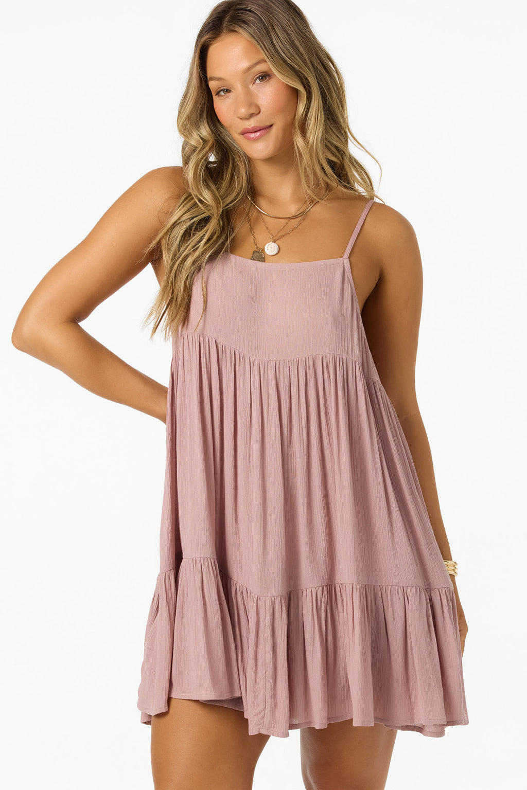 SALTWATER SOLIDS RILEE MINI COVERUP DRESS