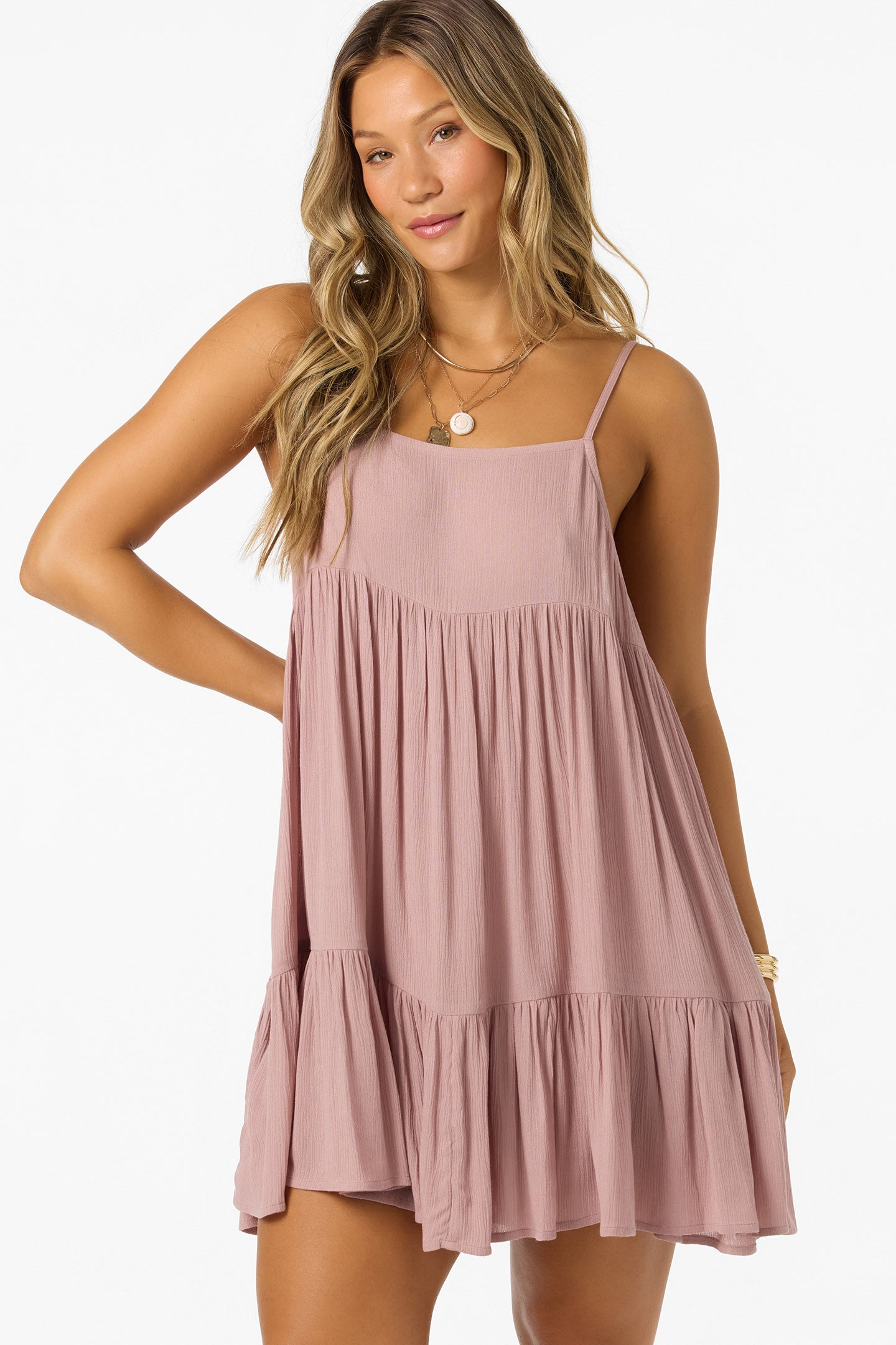 SALTWATER SOLIDS RILEE MINI COVERUP DRESS