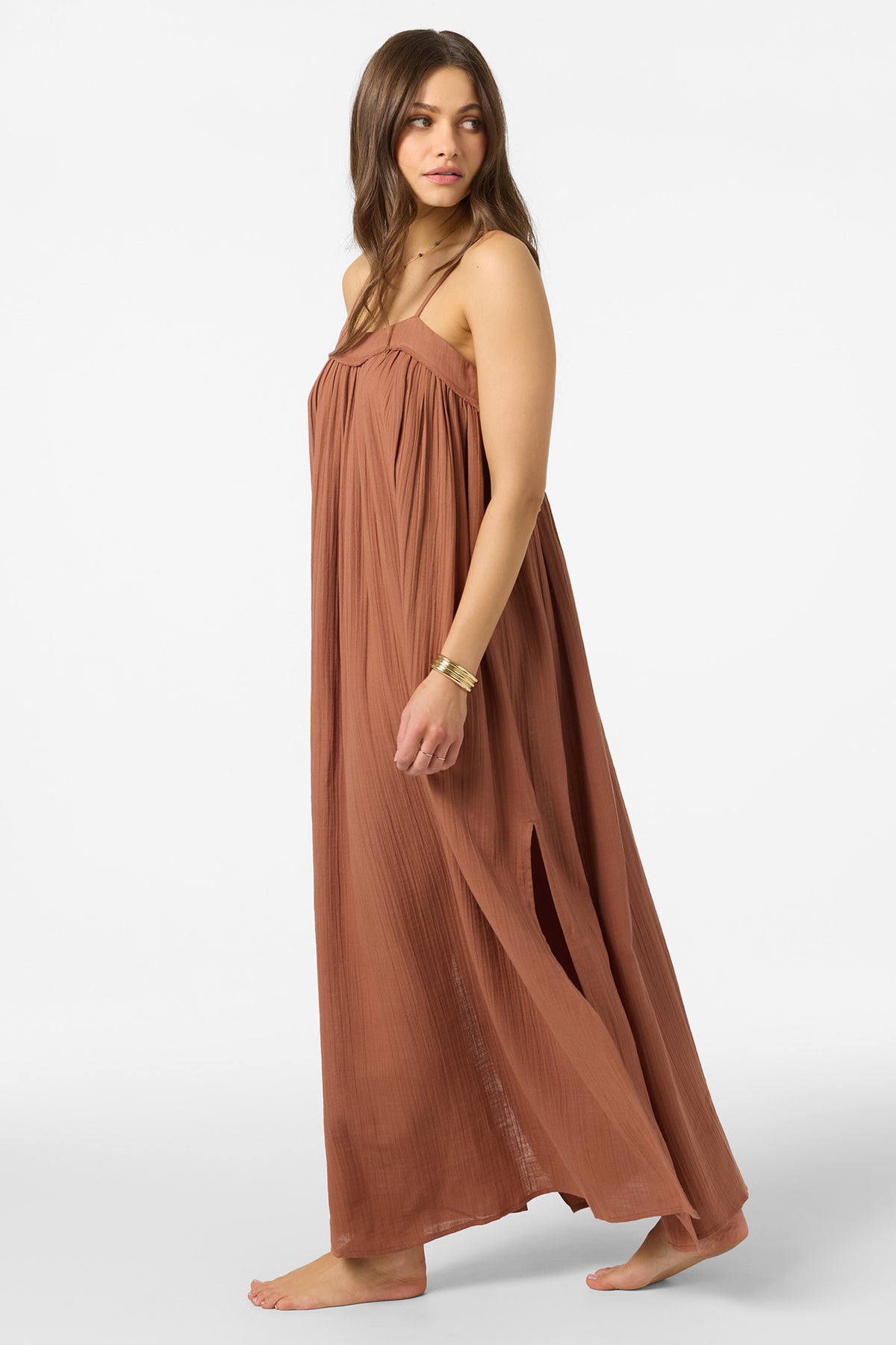 SALTWATER SOLIDS SAI MAXI COVERUP DRESS