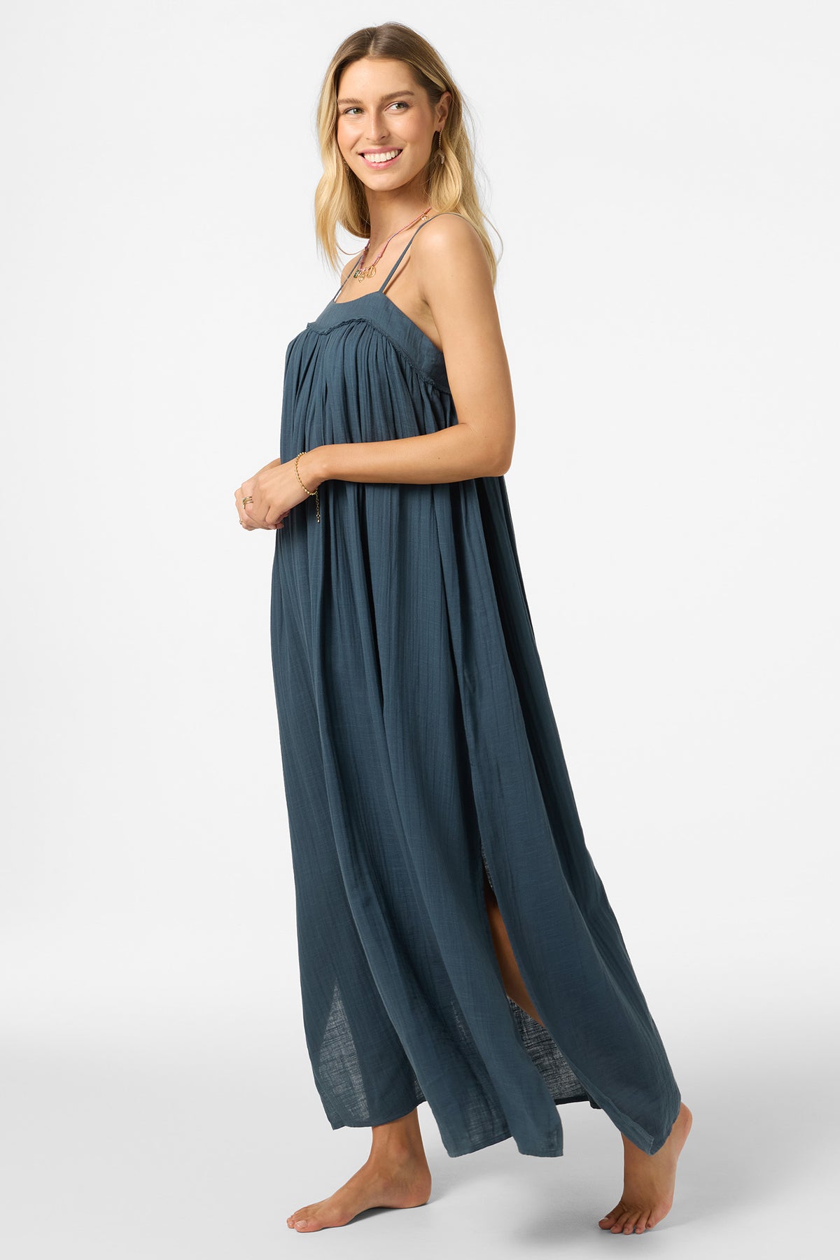 SALTWATER SOLIDS SAI MAXI COVERUP DRESS