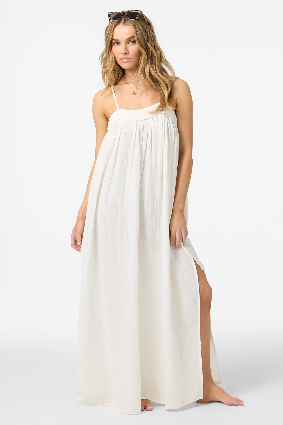 SALTWATER SOLIDS SAI MAXI COVERUP DRESS