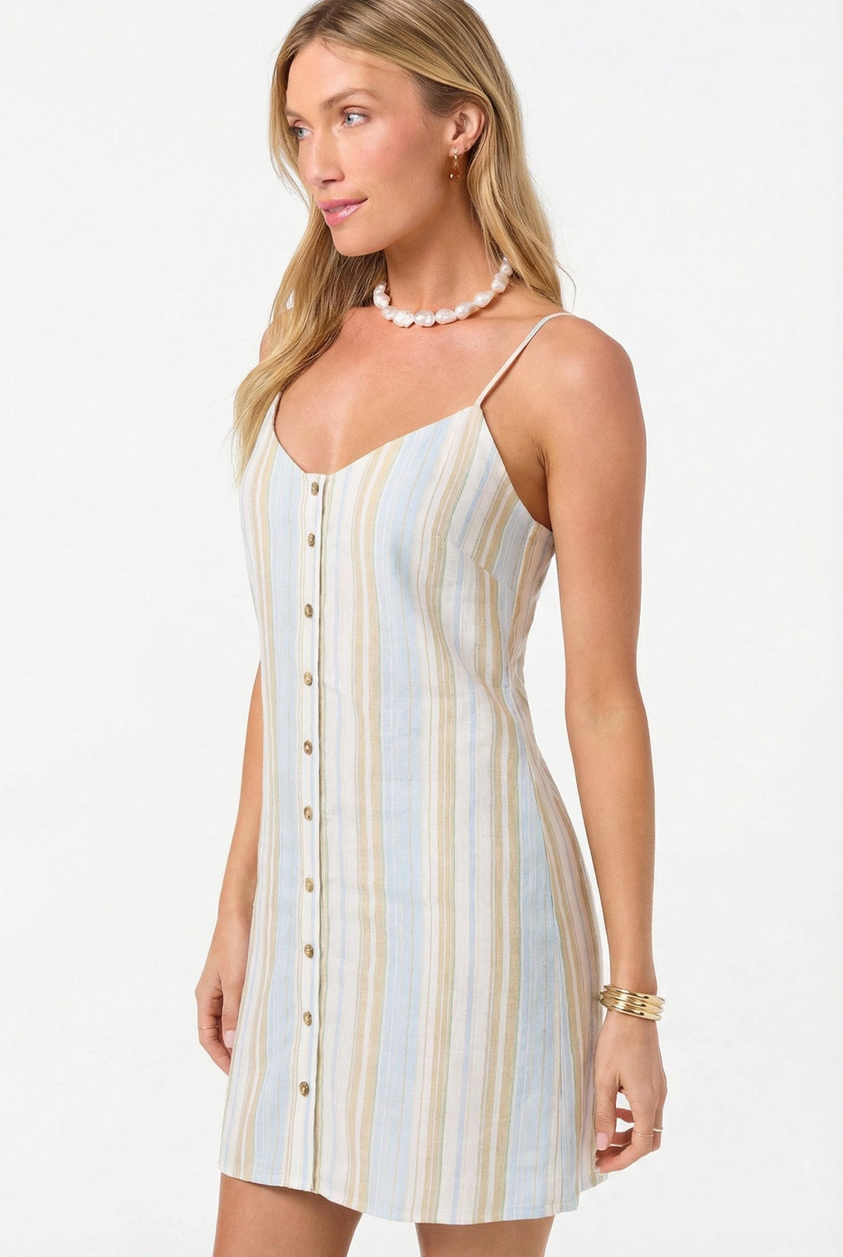 ATLEE STRIPE MINI DRESS