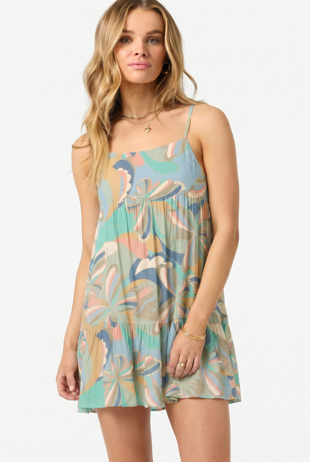 SALTWATER ESSENTIALS RILEE PRINTED MINI COVERUP DRESS