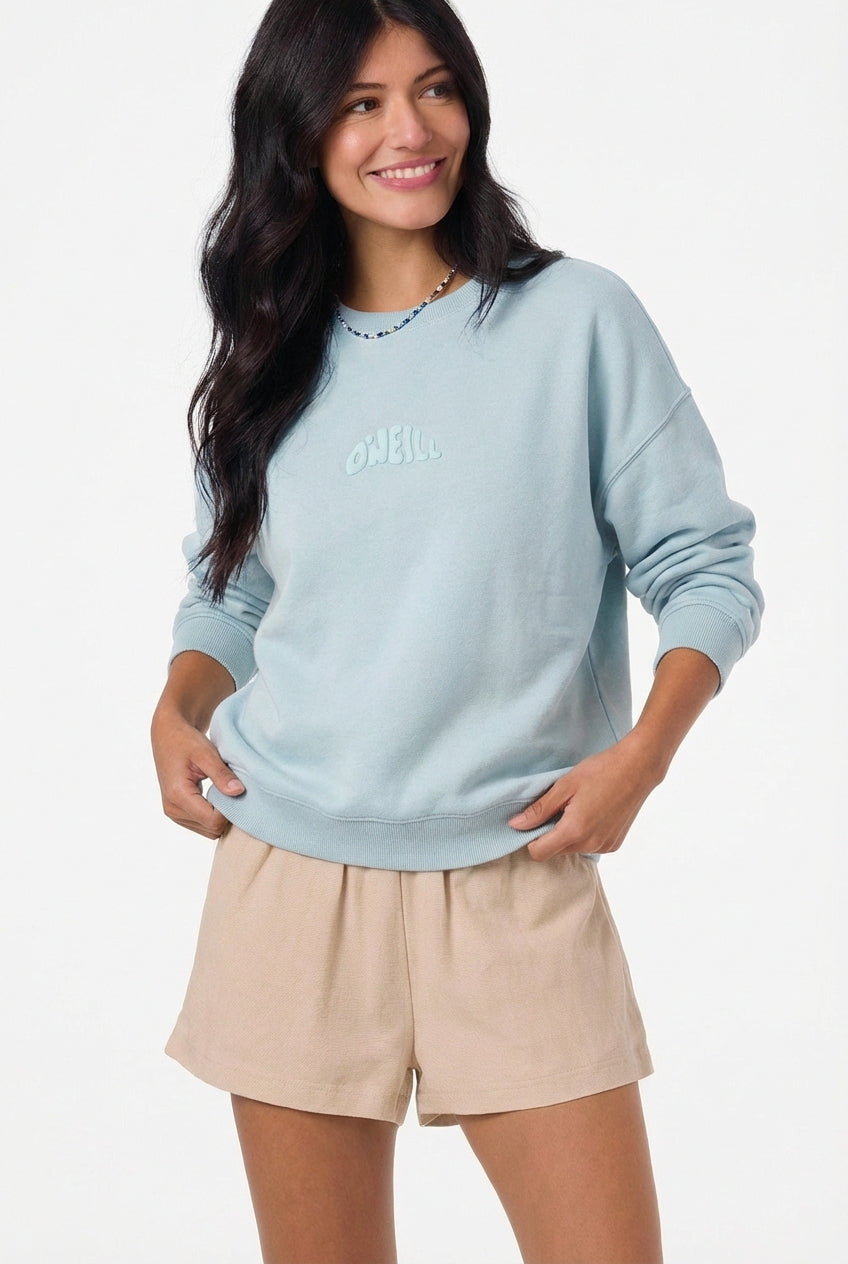 SOLID BUTTER CREW FLEECE