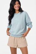 SOLID BUTTER CREW FLEECE