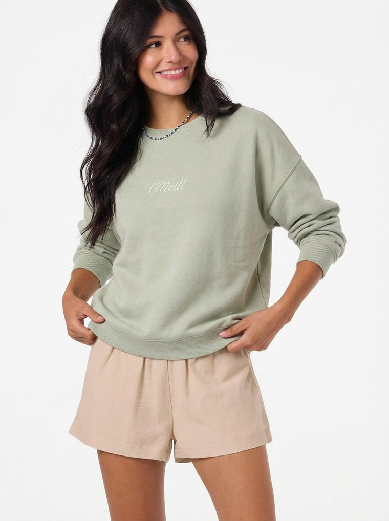 SOLID BUTTER CREW FLEECE